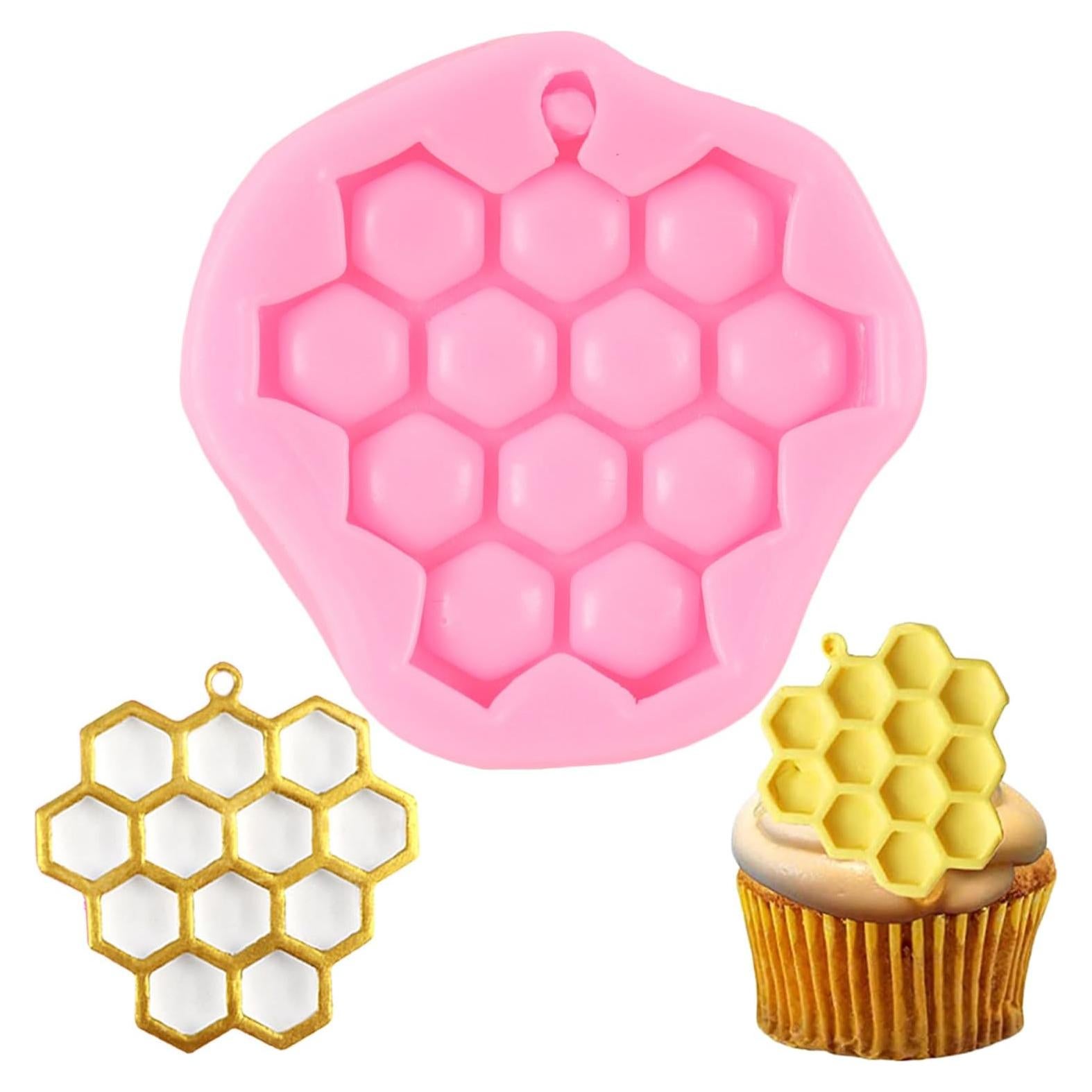 Molde de Silicona de Panal QDMOLDS para Fondant y Chocolate