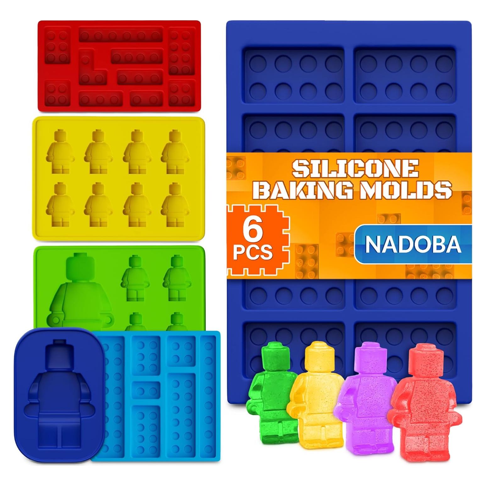 Moldes de Silicona NADOBA para Chocolate y Gominolas - 6 Piezas