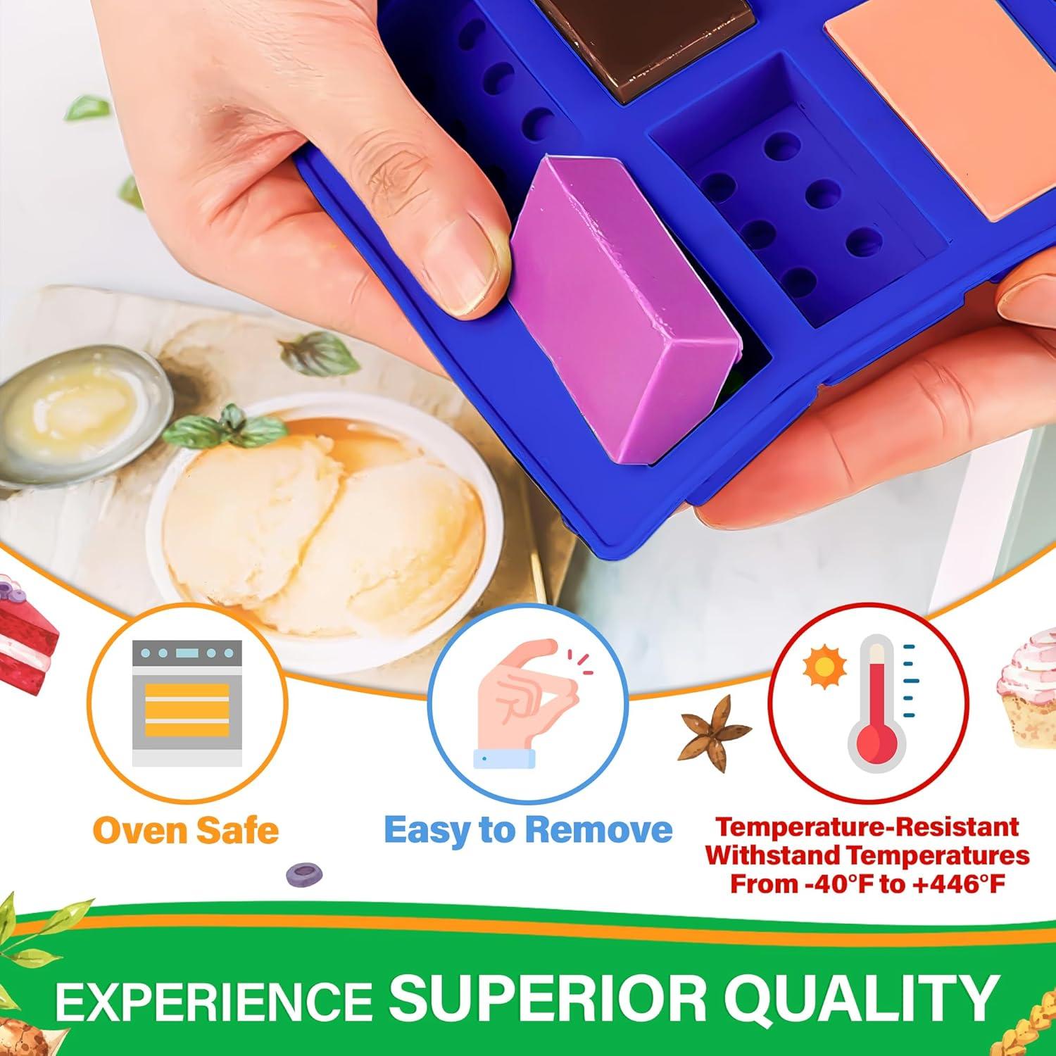 Moldes de Silicona NADOBA para Chocolate y Gominolas - 6 Piezas