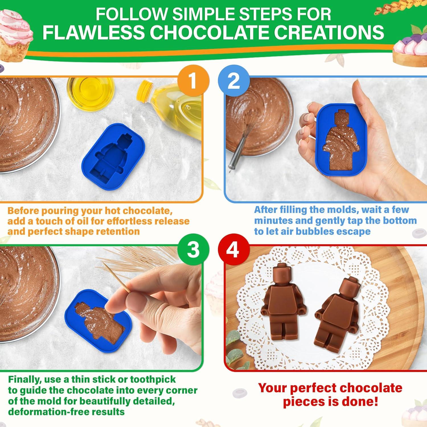 Moldes de Silicona NADOBA para Chocolate y Gominolas - 6 Piezas