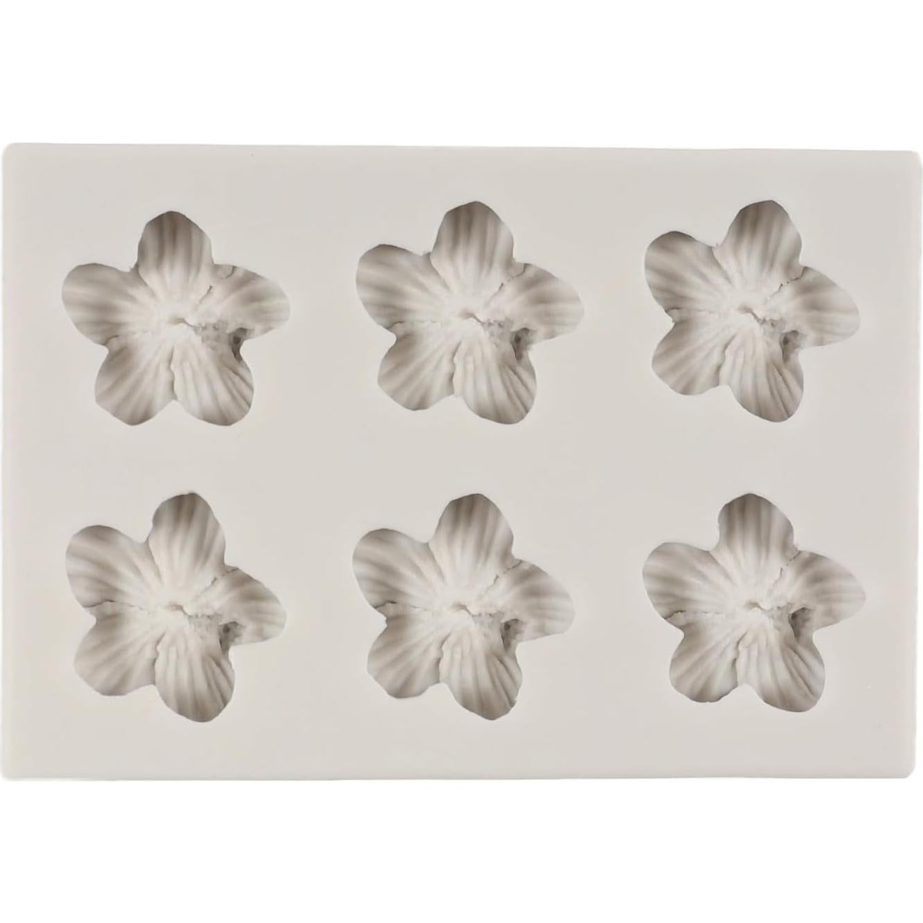 Molde de Silicona QDMOLDS Flor de Hibisco 9x6 cm
