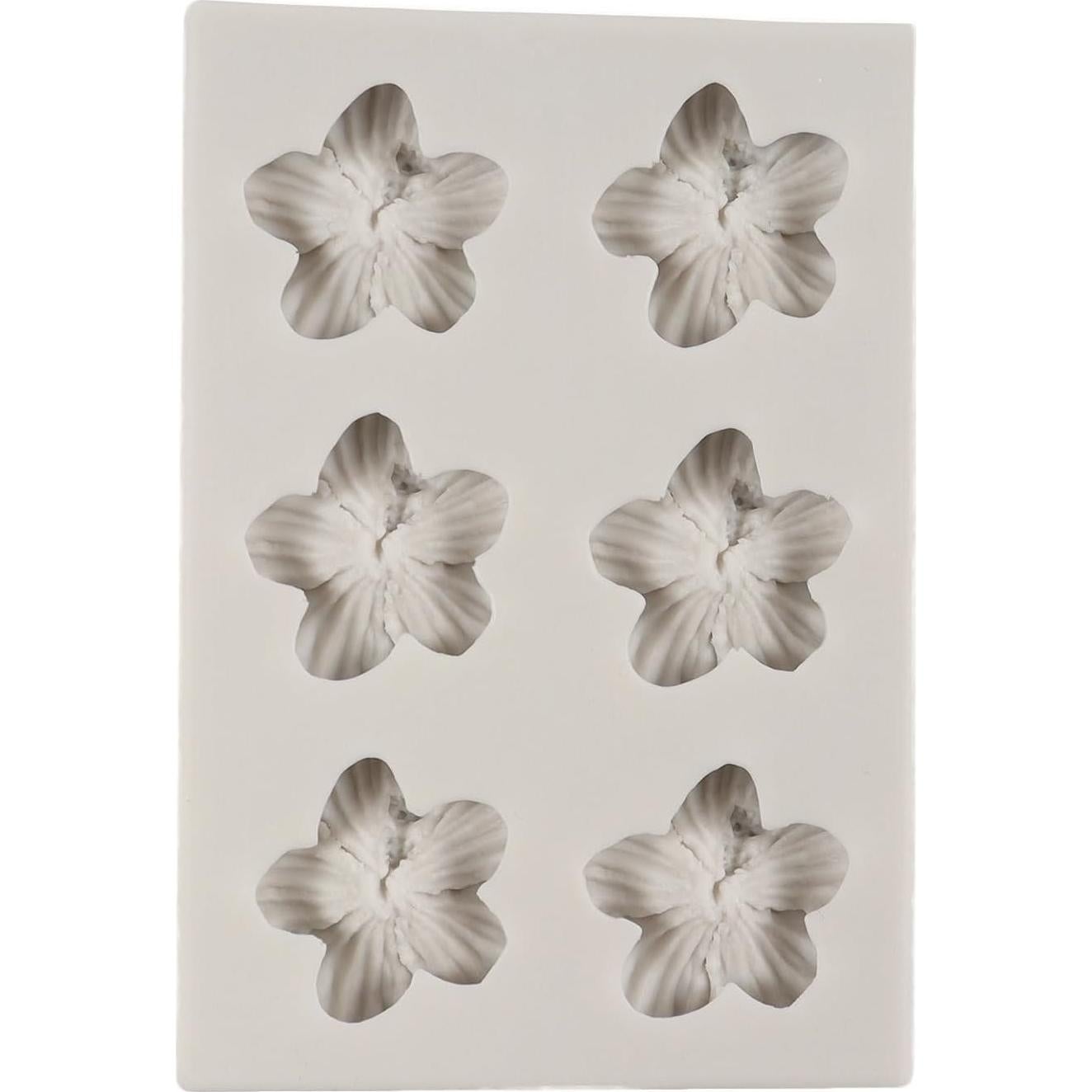 Molde de Silicona QDMOLDS Flor de Hibisco 9x6 cm