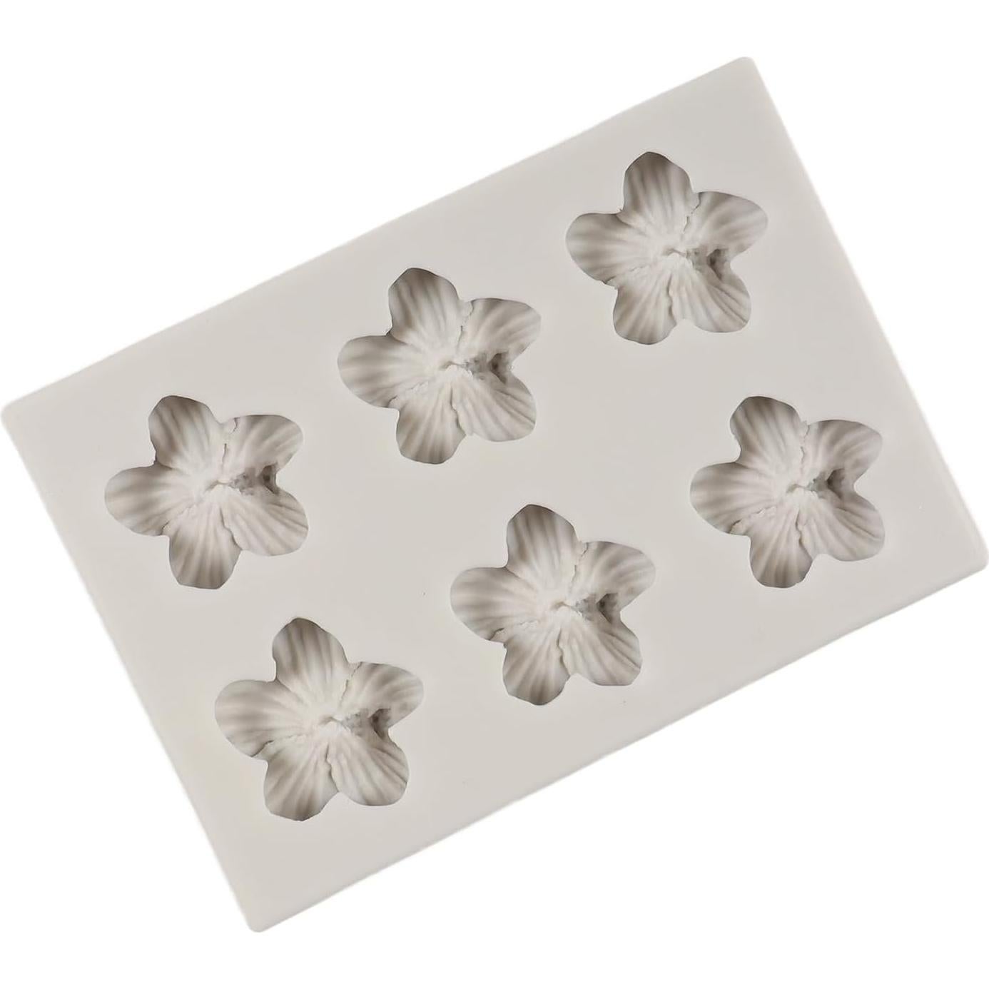 Molde de Silicona QDMOLDS Flor de Hibisco 9x6 cm