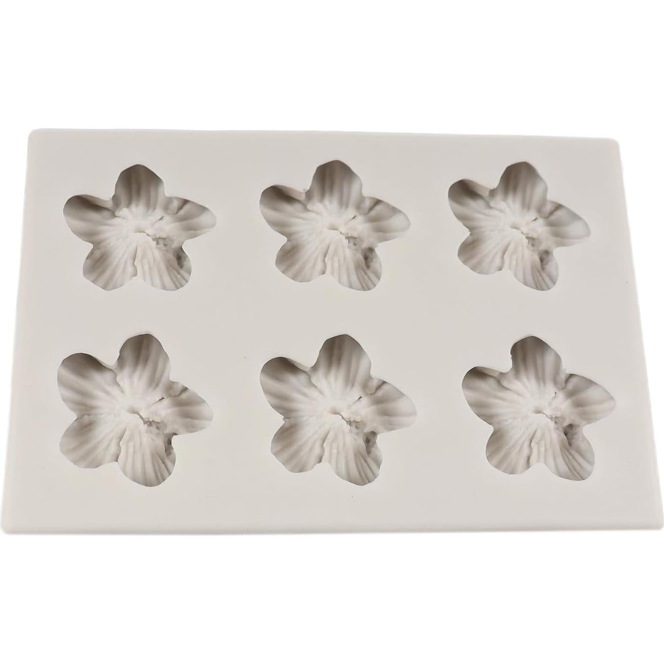 Molde de Silicona QDMOLDS Flor de Hibisco 9x6 cm
