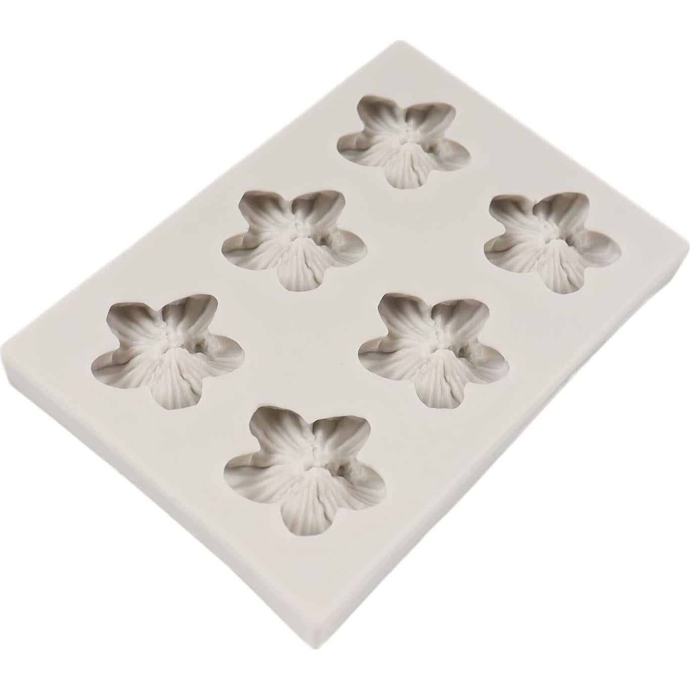 Molde de Silicona QDMOLDS Flor de Hibisco 9x6 cm