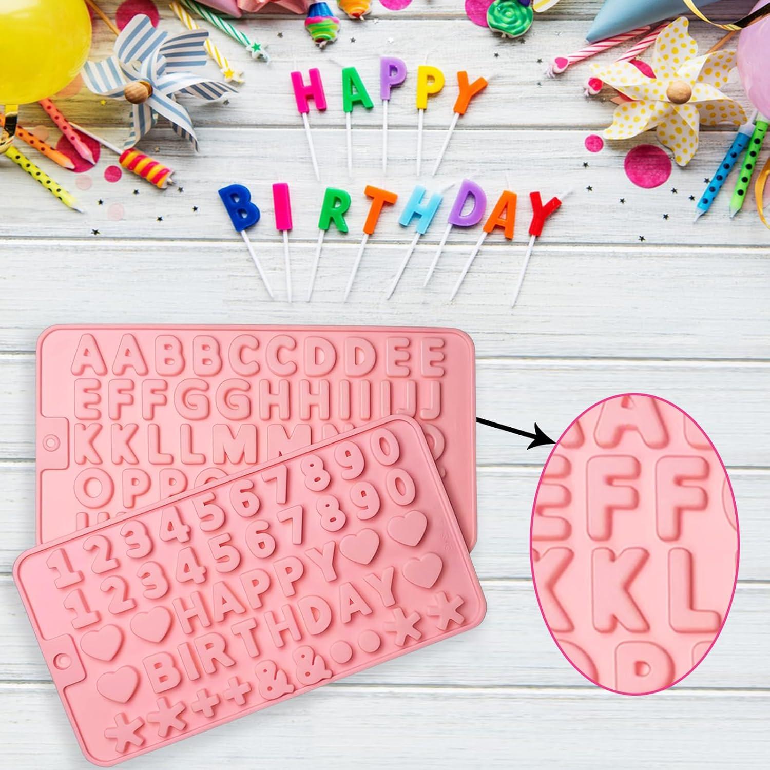 Moldes de Silicona para Chocolate YCDMLJC con Letras y Números