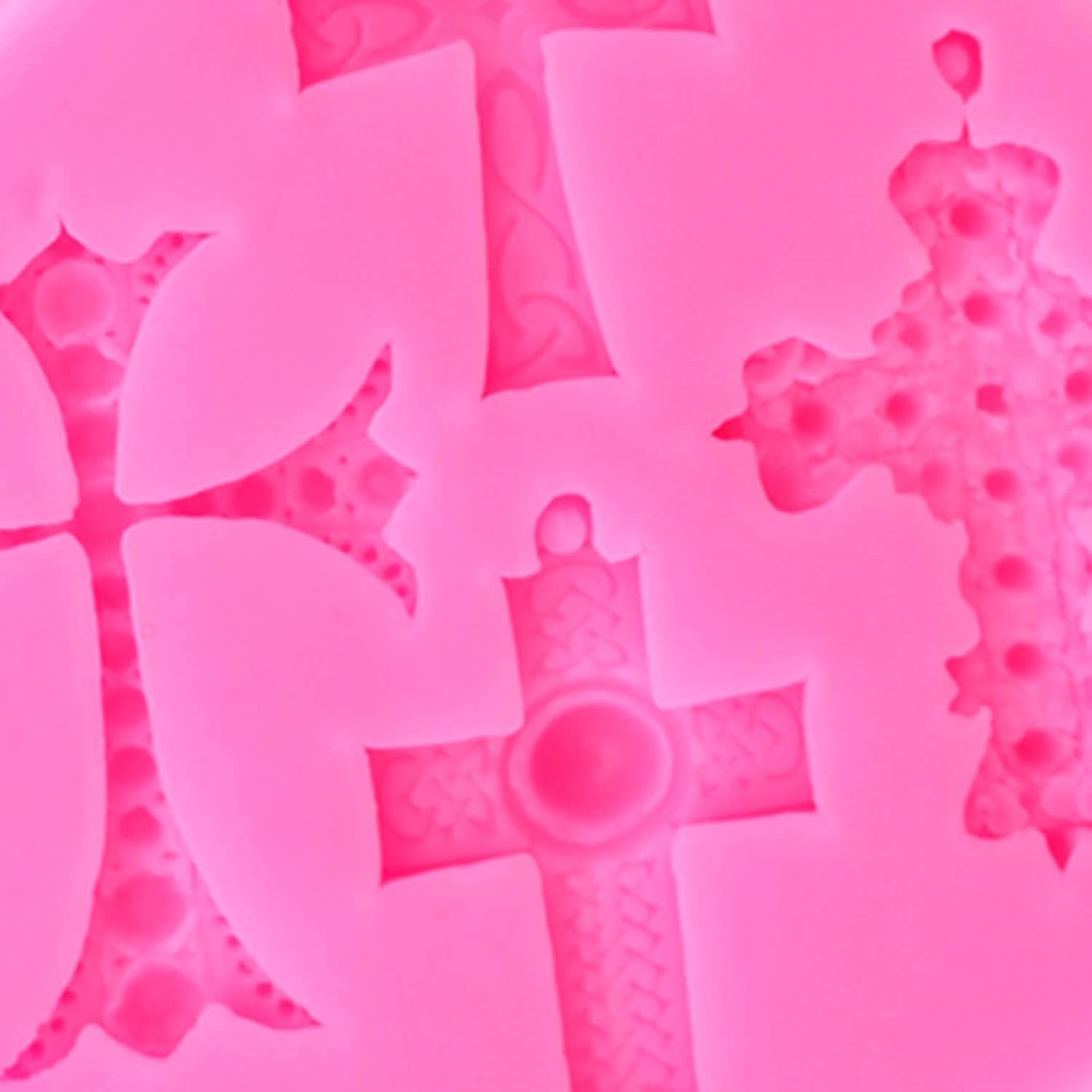 Molde de Silicona Cruz Bautismo ScivoKaval - 3 Piezas