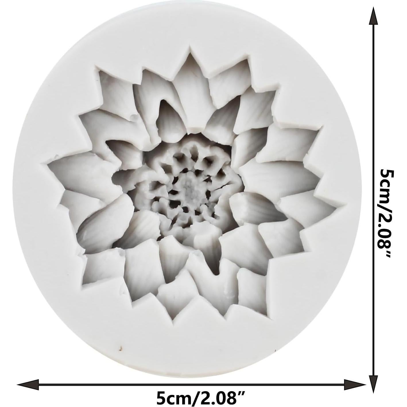 Molde de Silicona de Flor Margarita MINFEIDMS 8x7 cm
