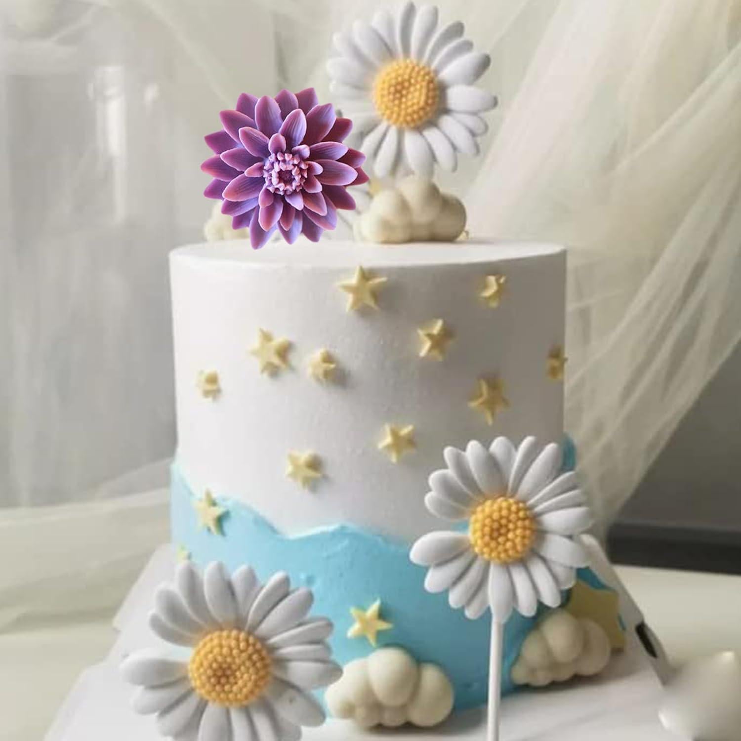 Molde de Silicona de Flor Margarita MINFEIDMS 8x7 cm