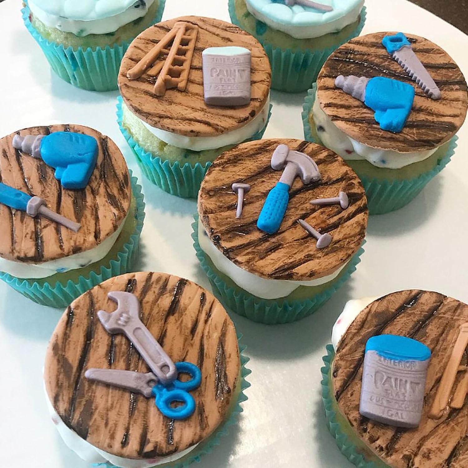 Moldes de Silicona para Fondant Herramientas de Mano 4 Pcs