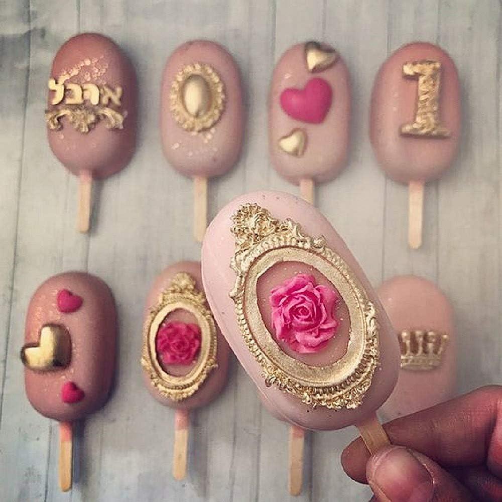 Molde de Silicona para Cake Pop Rosa JeVenis - 2 Piezas