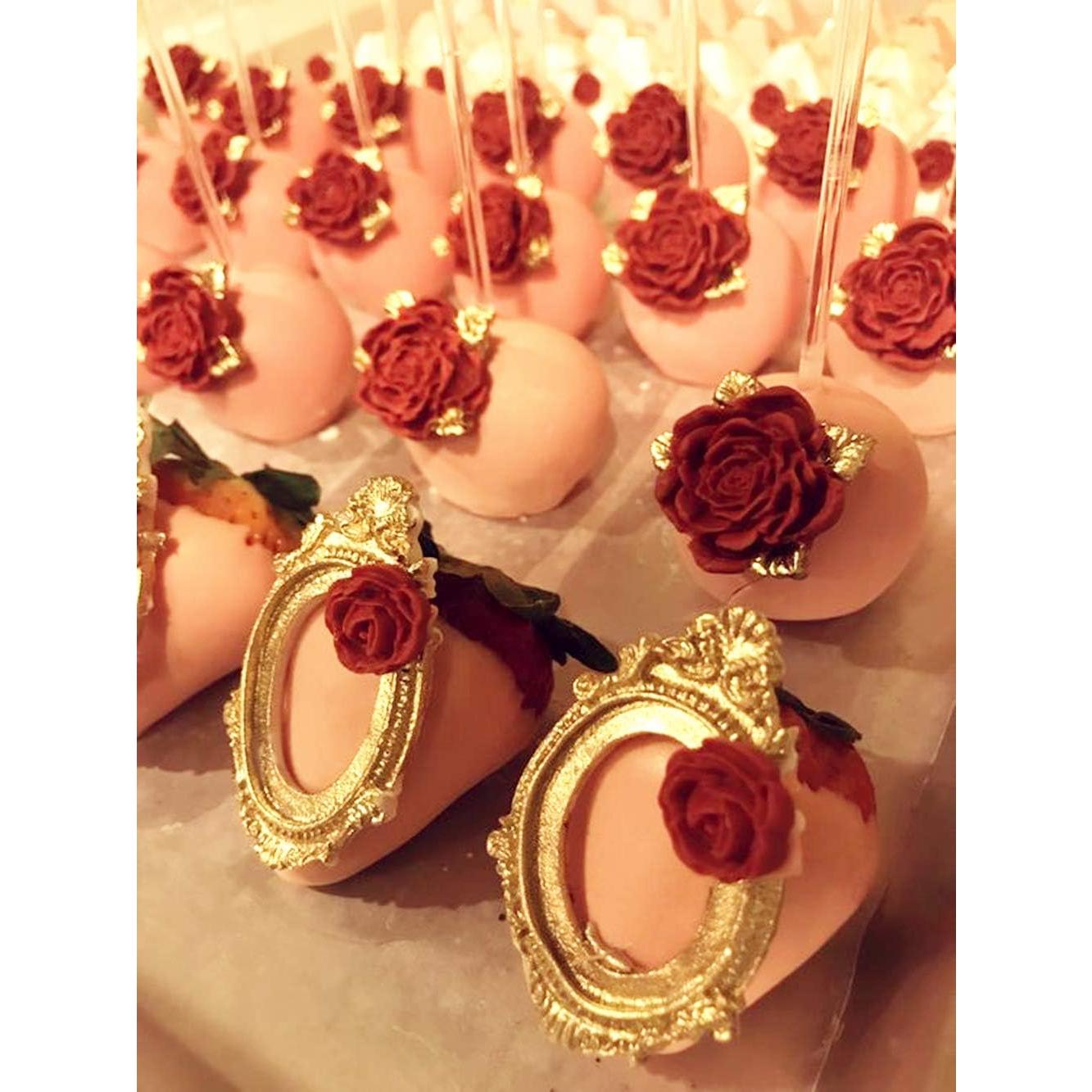 Molde de Silicona para Cake Pop Rosa JeVenis - 2 Piezas