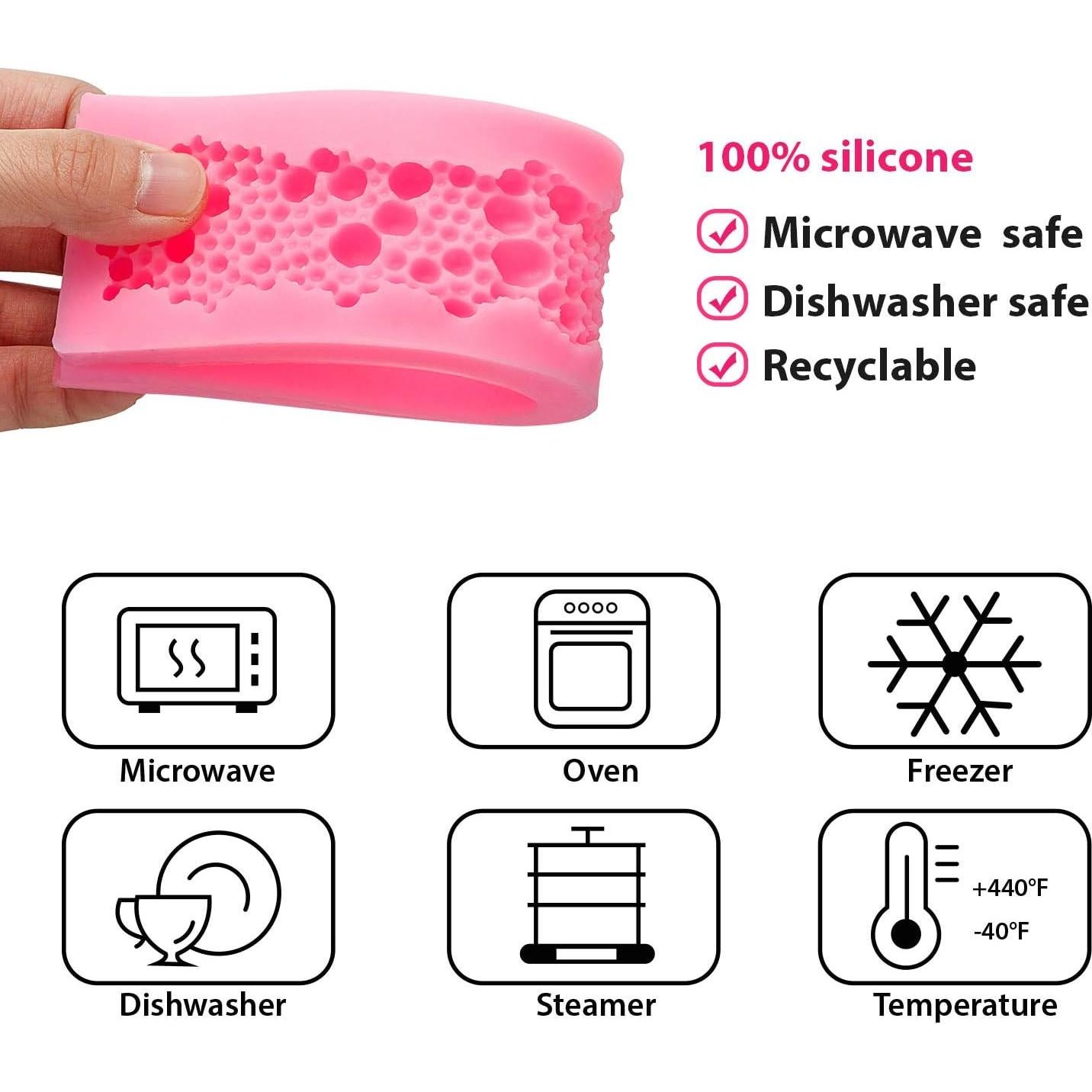 Moldes de Silicona 3D Boao para Fondant y Chocolate - 2 Piezas