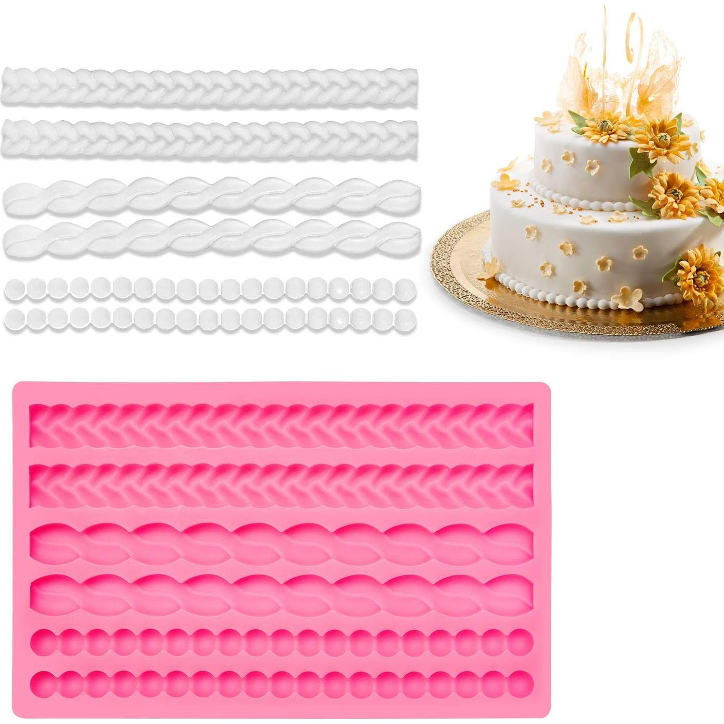 Moldes de Silicona 3D Boao para Fondant y Chocolate - 2 Piezas