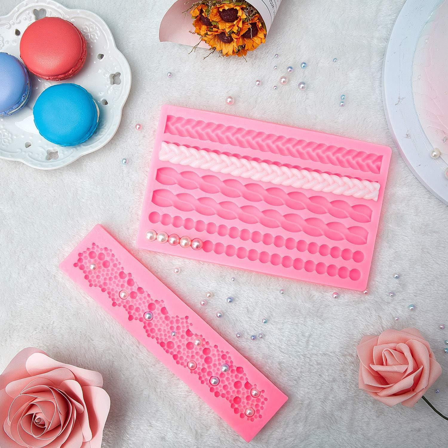 Moldes de Silicona 3D Boao para Fondant y Chocolate - 2 Piezas