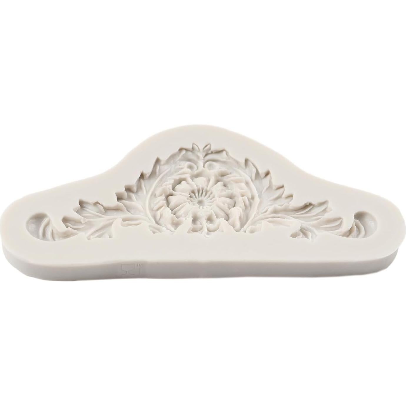 Baroque Fondant Molds Scroll Border Lace Silicone Molds for Cake Decoration Candy Chocolate Cupcake Topper Sugar Craft Polymer Clay Gum Paste