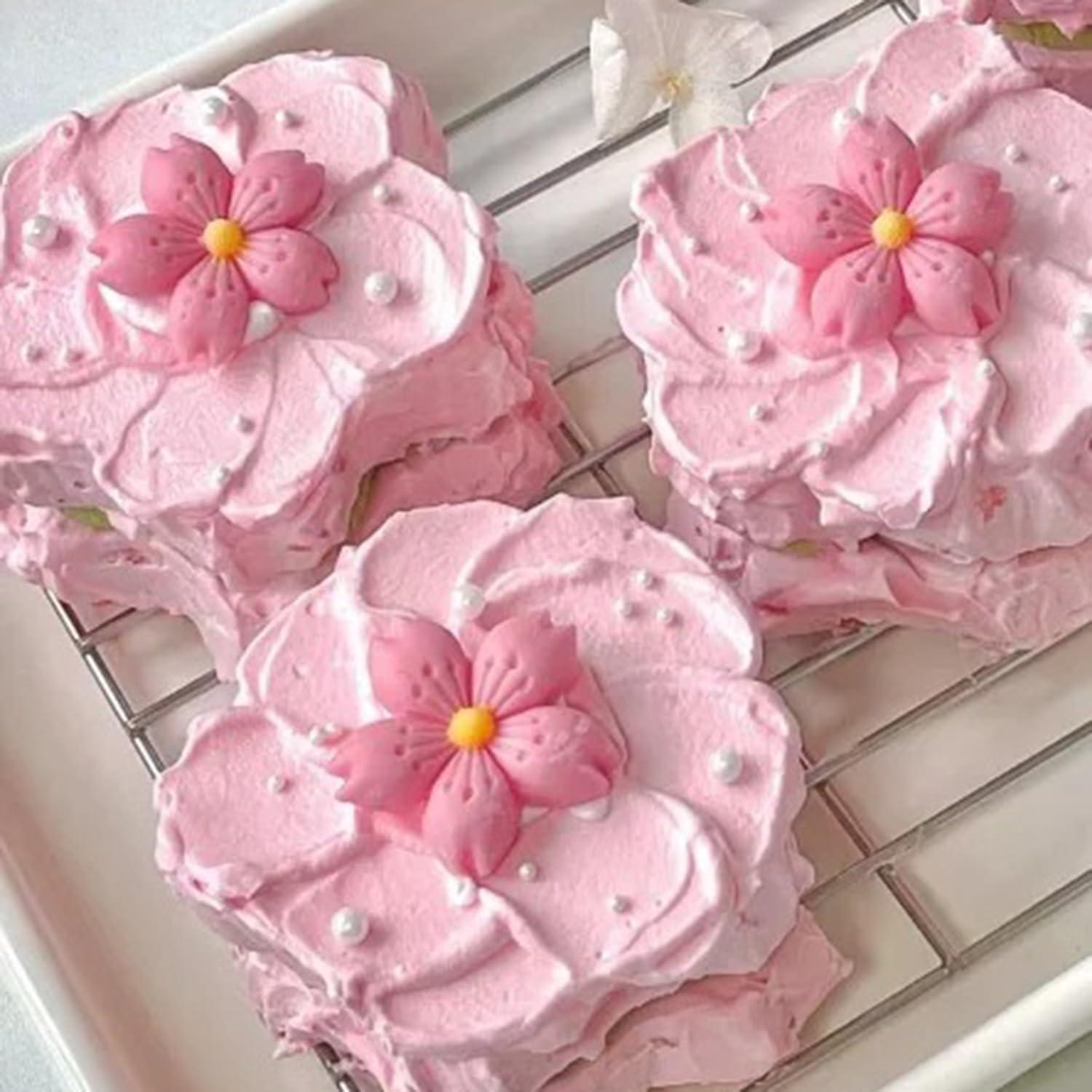 Cherry Blossom Candy Silicone Molds for Cake Decoration Cupcake Toppers Fondant Chocolate Gum Paste Polymer Clay