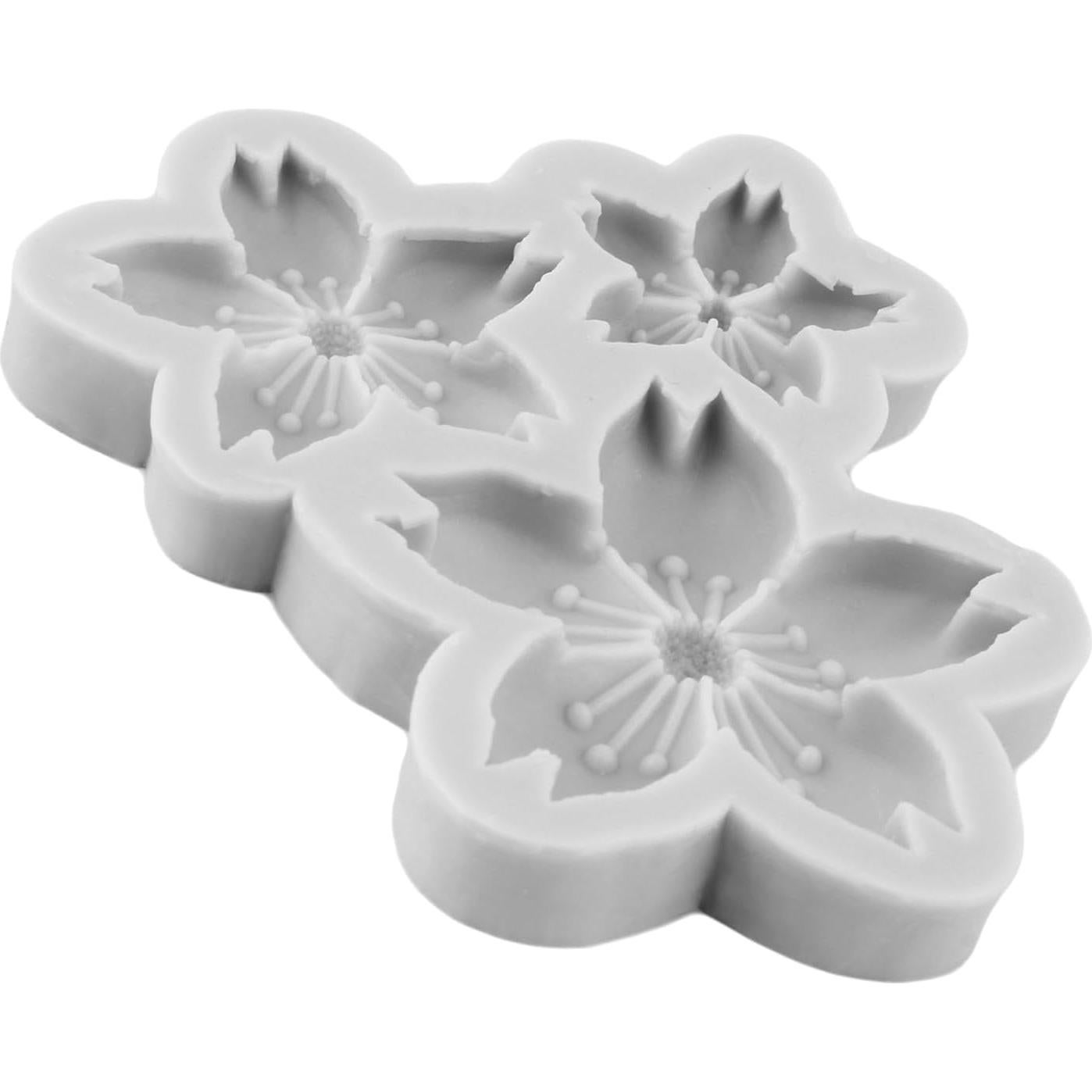 Cherry Blossom Candy Silicone Molds for Cake Decoration Cupcake Toppers Fondant Chocolate Gum Paste Polymer Clay