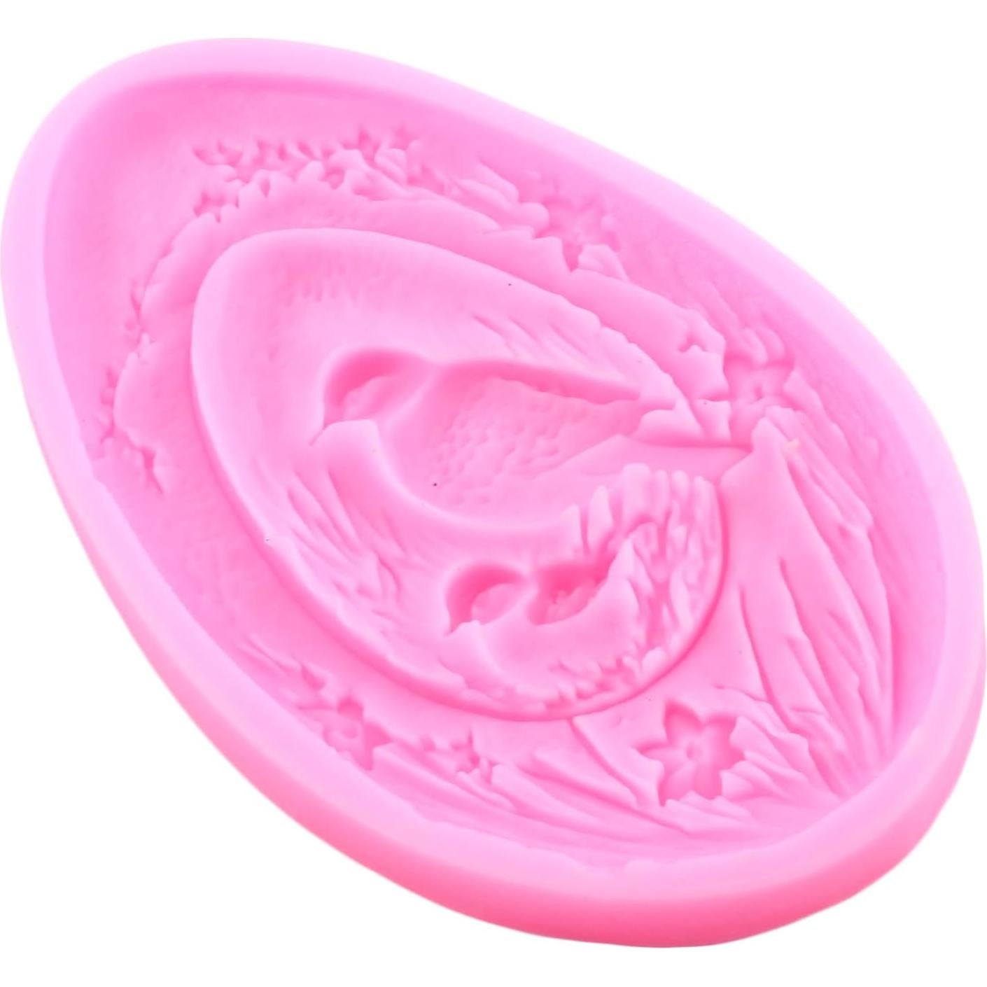 Easter Fondant Molds Easter Egg Silicone Molds for Cake Decoration Cupcake Topper Chocolate Candy Sugar Craft Gum Paste Polymer