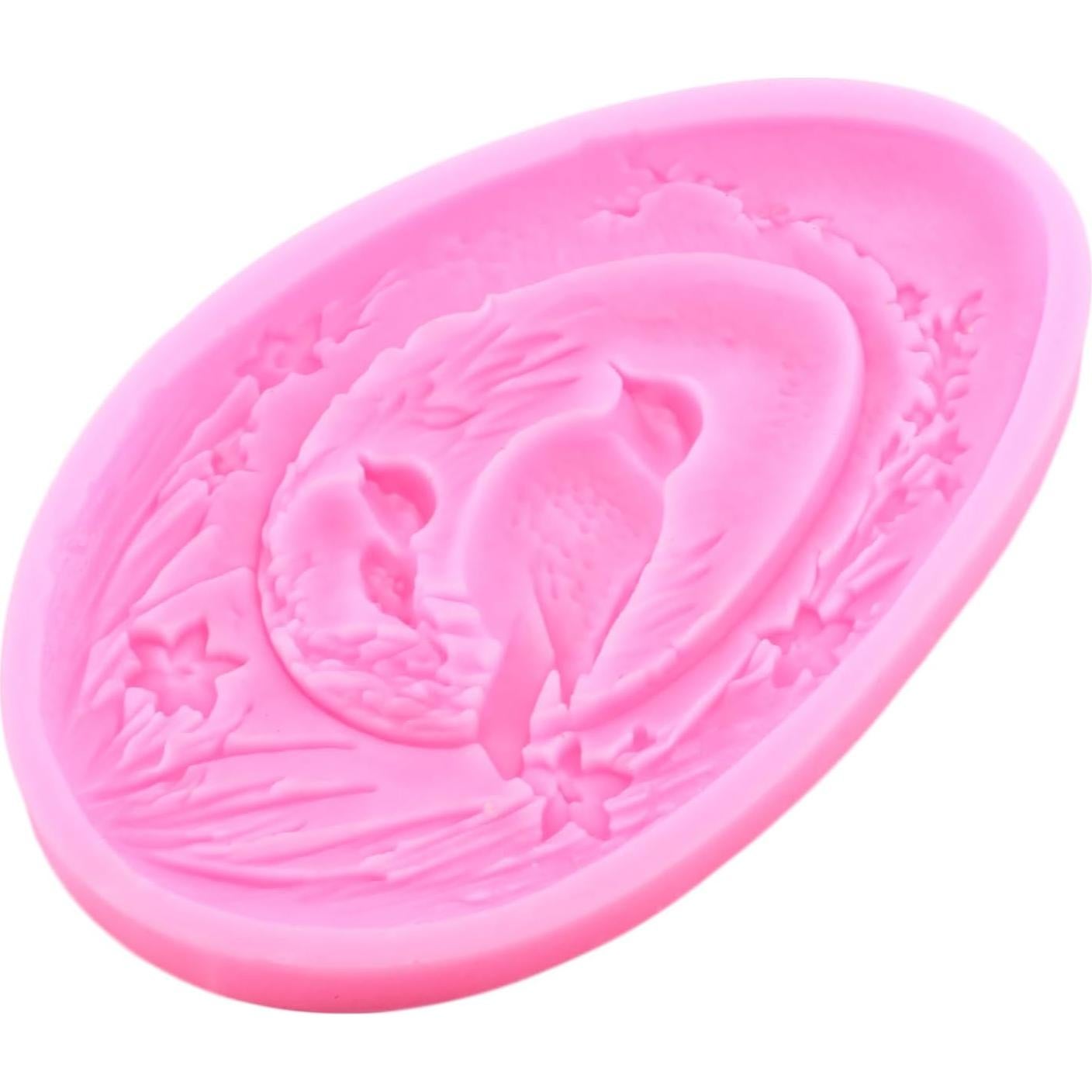 Easter Fondant Molds Easter Egg Silicone Molds for Cake Decoration Cupcake Topper Chocolate Candy Sugar Craft Gum Paste Polymer