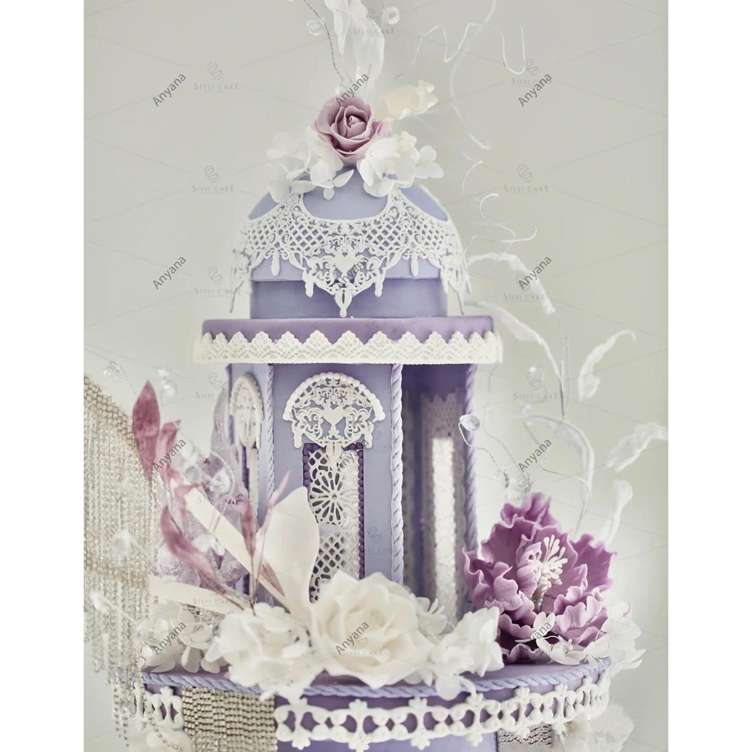 Mat de Encaje de Silicona Anyana 37.2x7.6 cm para Pasteles