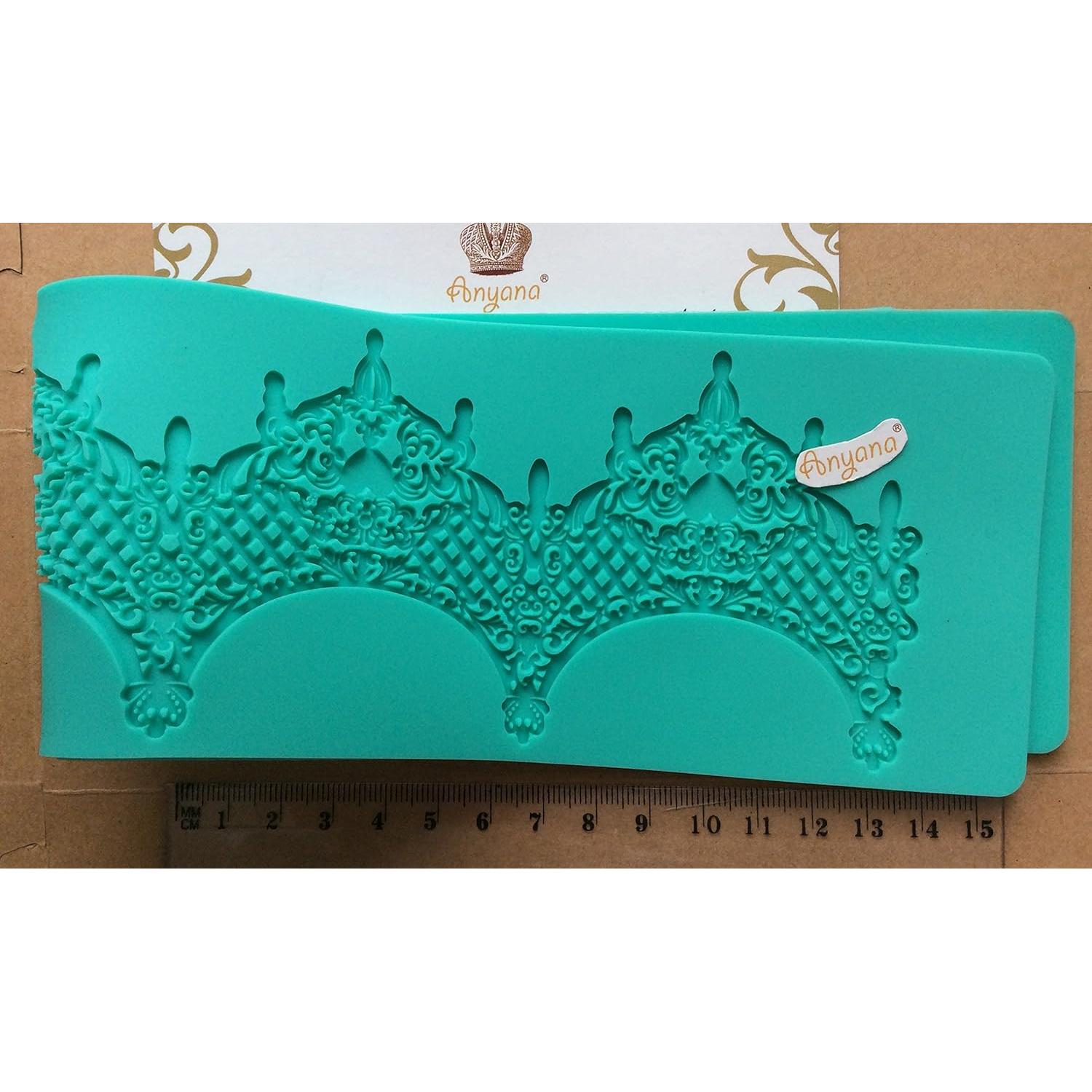 Mat de Encaje de Silicona Anyana 37.2x7.6 cm para Pasteles