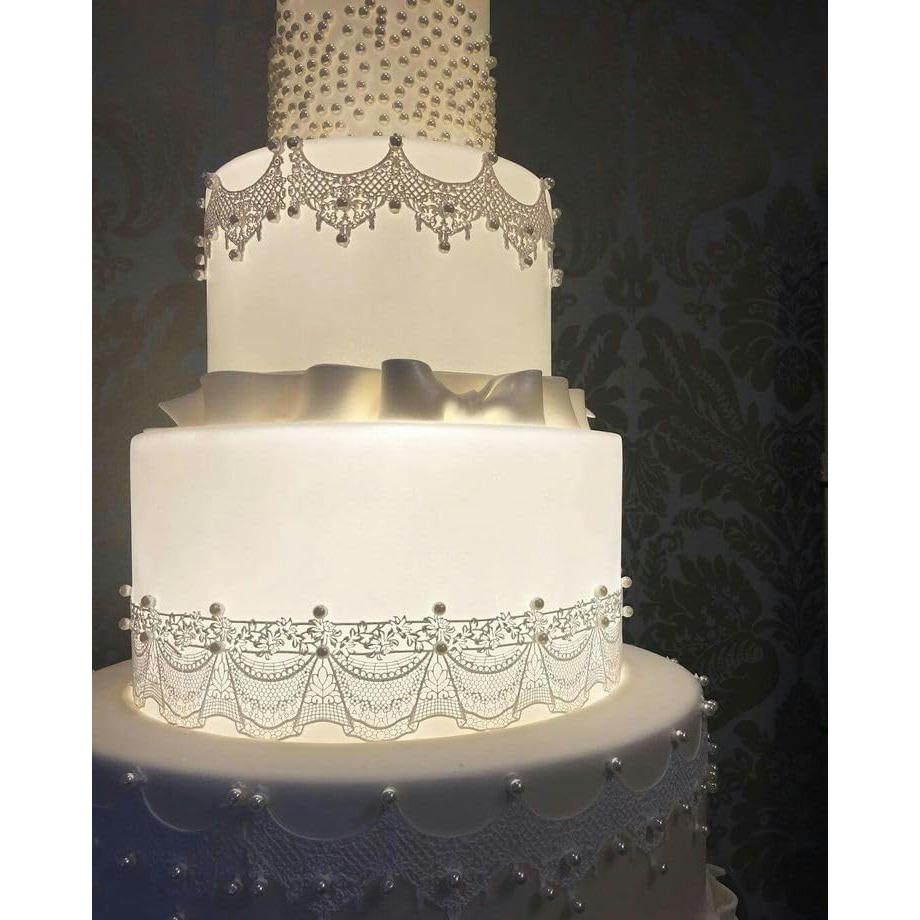 Mat de Encaje de Silicona Anyana 37.2x7.6 cm para Pasteles