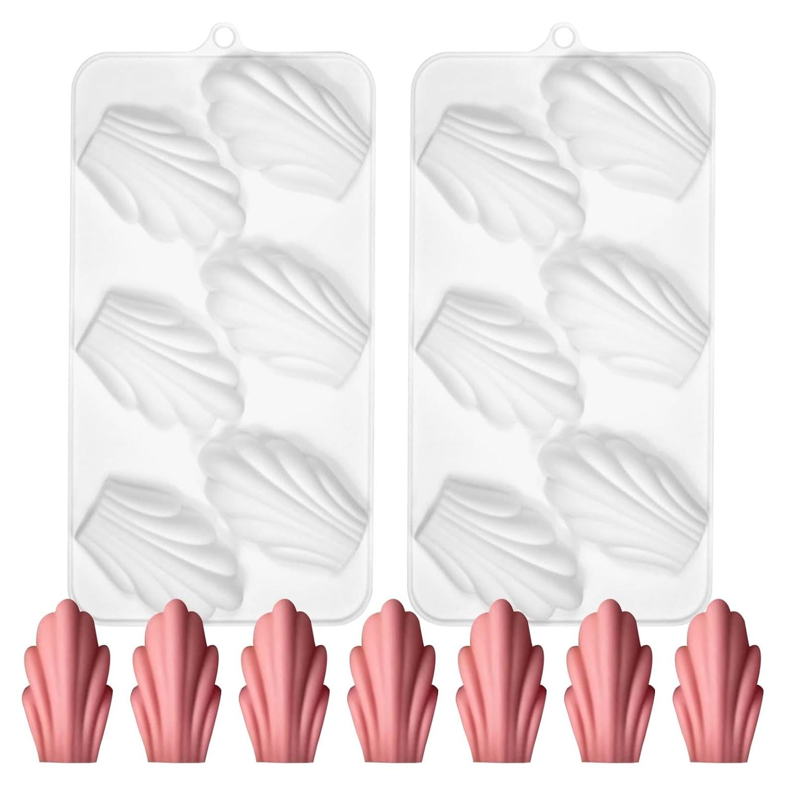 Molde de Silicona Antiadherente Fchil para Madeleine 12 Cavidades 22.4x11.9cm