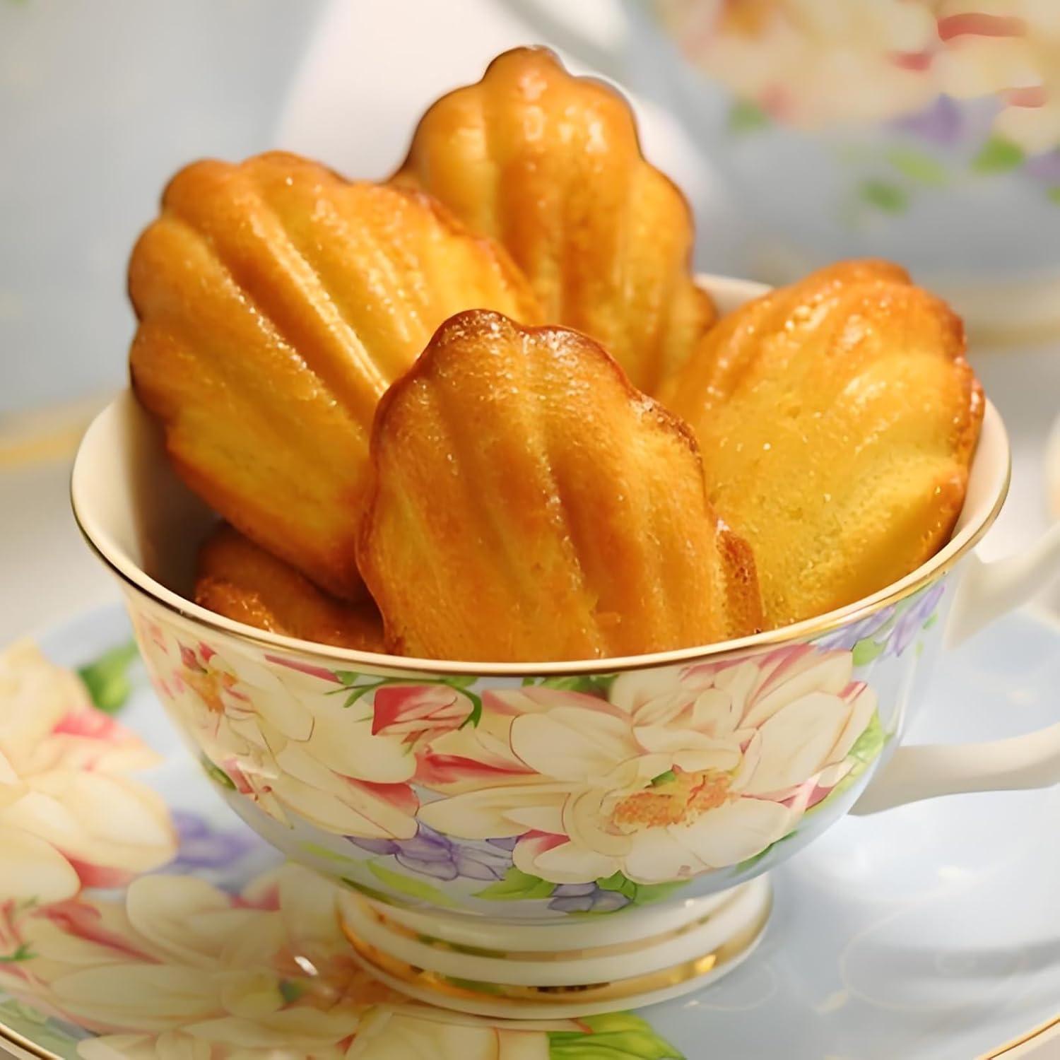 Molde de Silicona Antiadherente Fchil para Madeleine 12 Cavidades 22.4x11.9cm