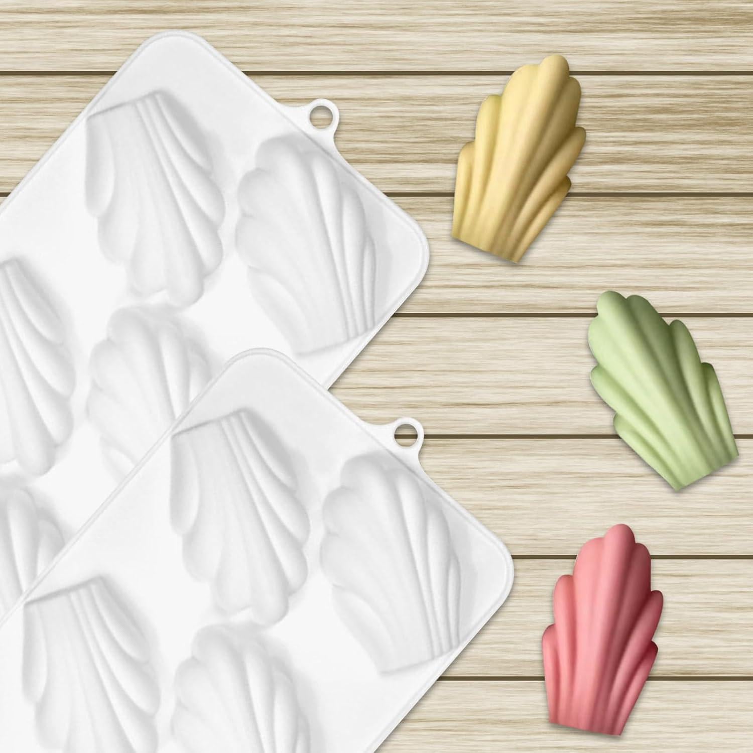 Molde de Silicona Antiadherente Fchil para Madeleine 12 Cavidades 22.4x11.9cm