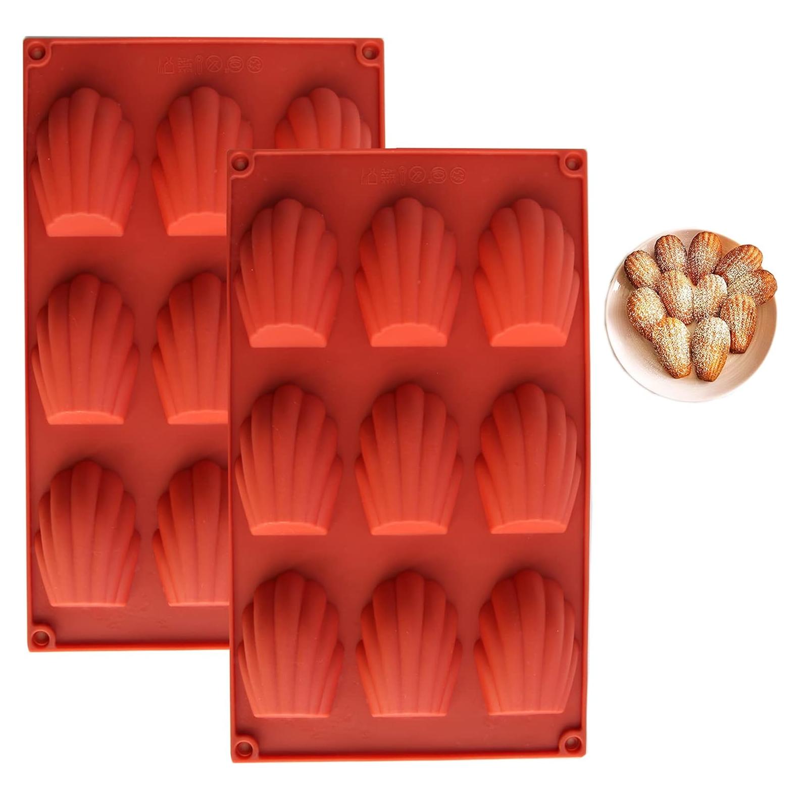 Molde de Silicona para Galletas Madeleine Meajore 9 Cavidades