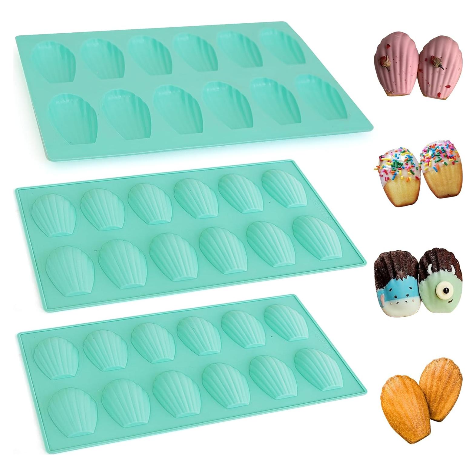 3Pack Molde de Madeleine Antiadherente Zorazio 12 Cavidades