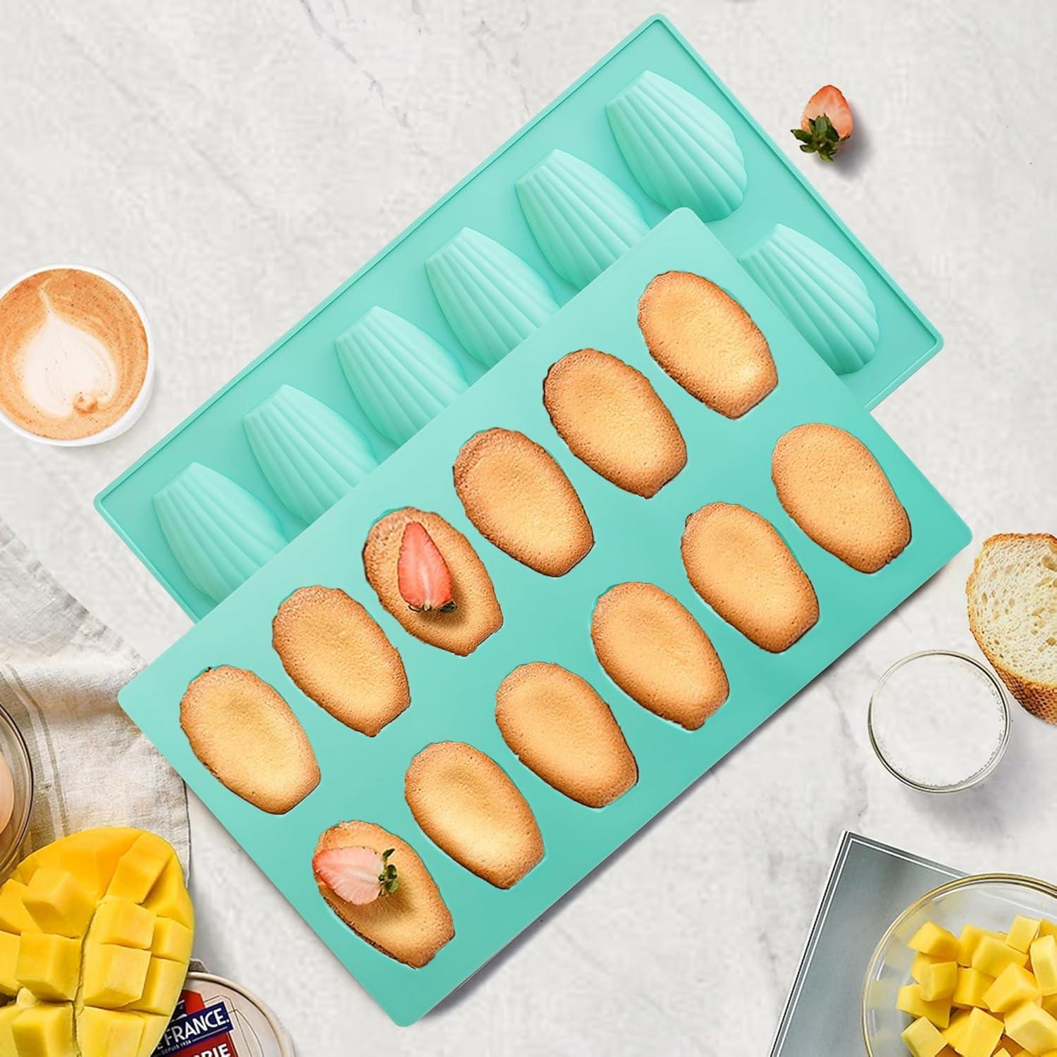 3Pack Molde de Madeleine Antiadherente Zorazio 12 Cavidades