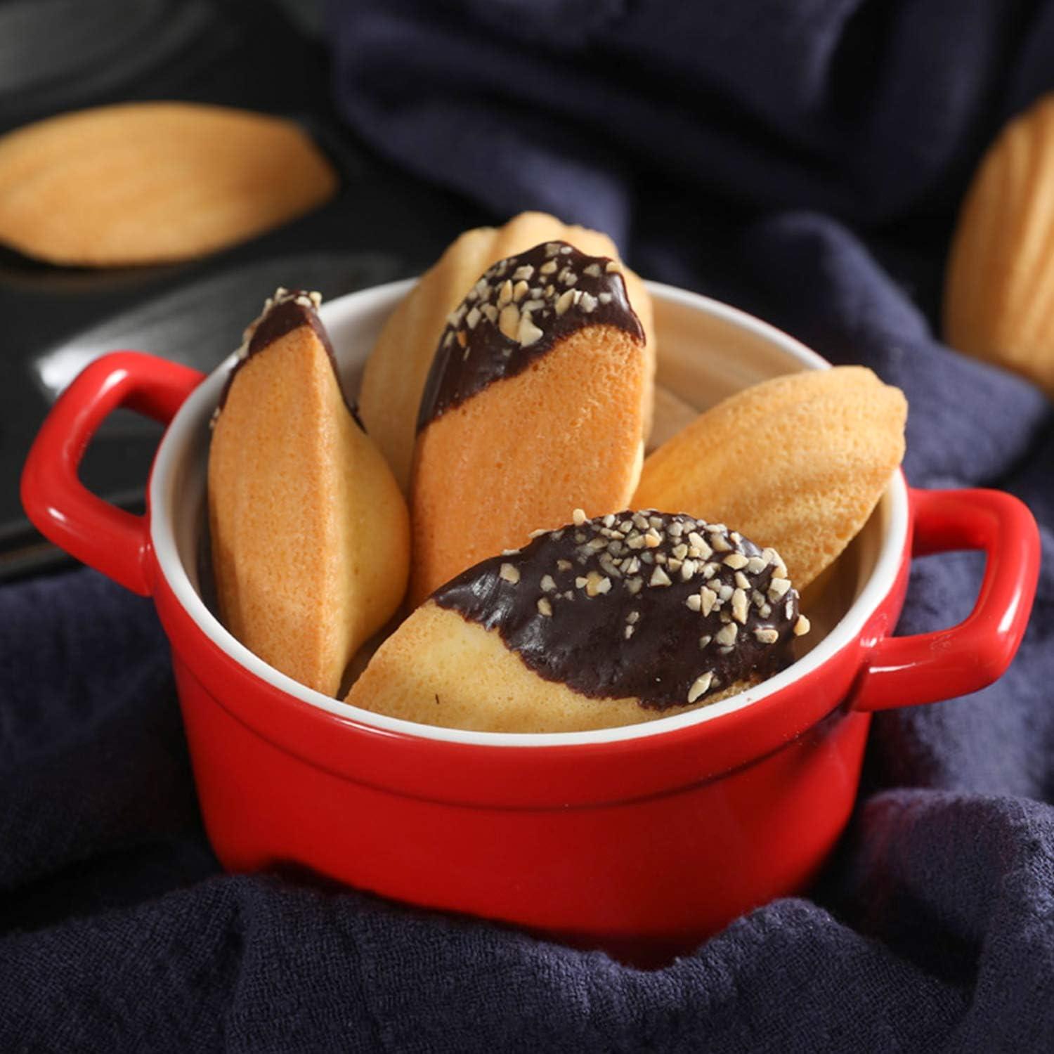 Moldes de Silicona CAKETIME para Madeleine - 2 Piezas 29.5x17 cm