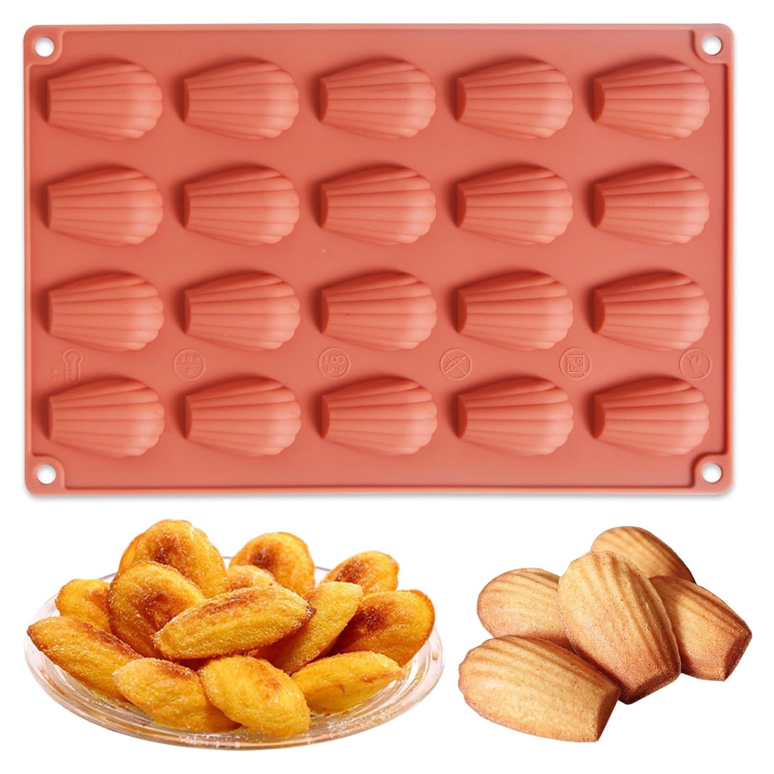 Molde de Silicona Antiadherente Fchil para Madeleine 30x19 cm