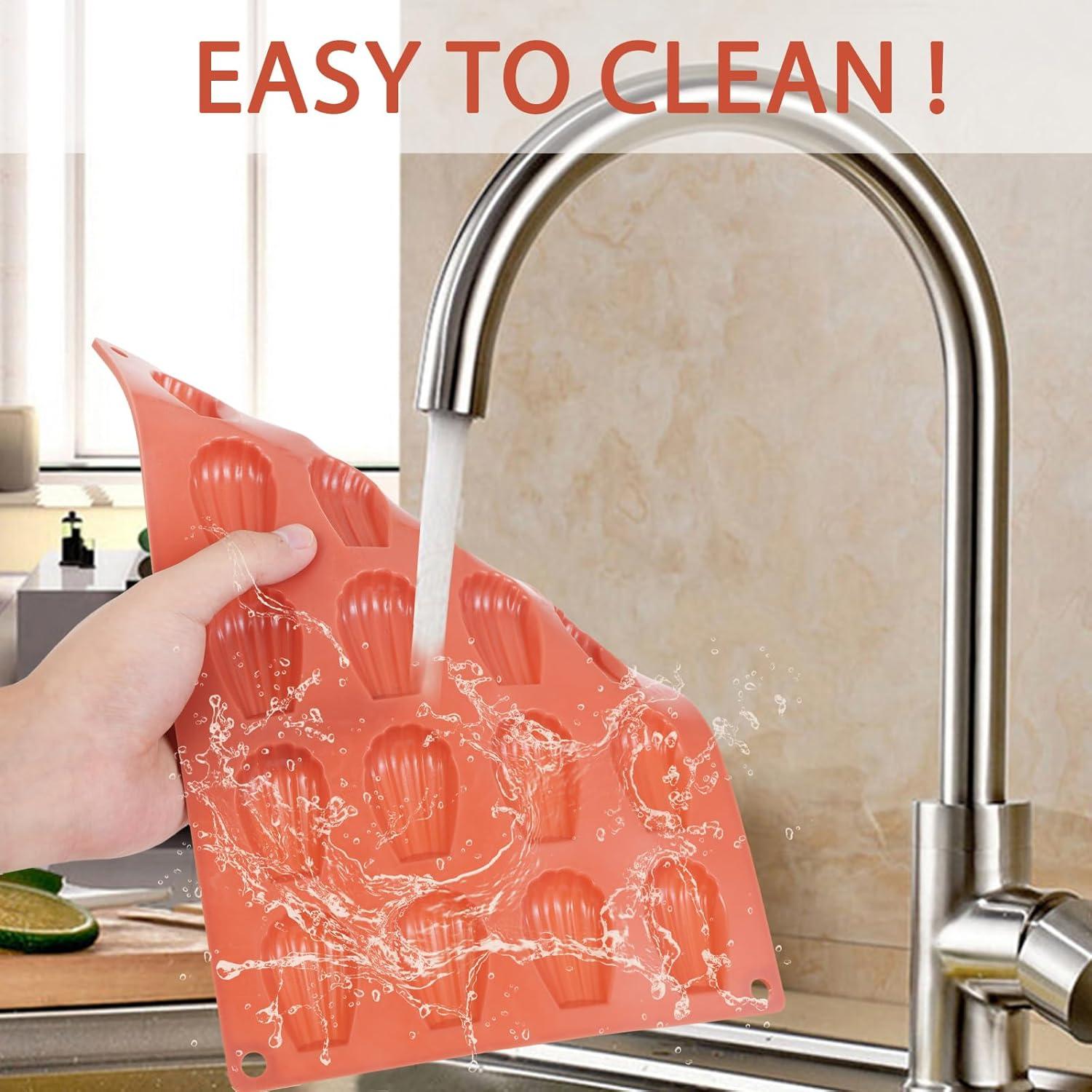 Molde de Silicona Antiadherente Fchil para Madeleine 30x19 cm