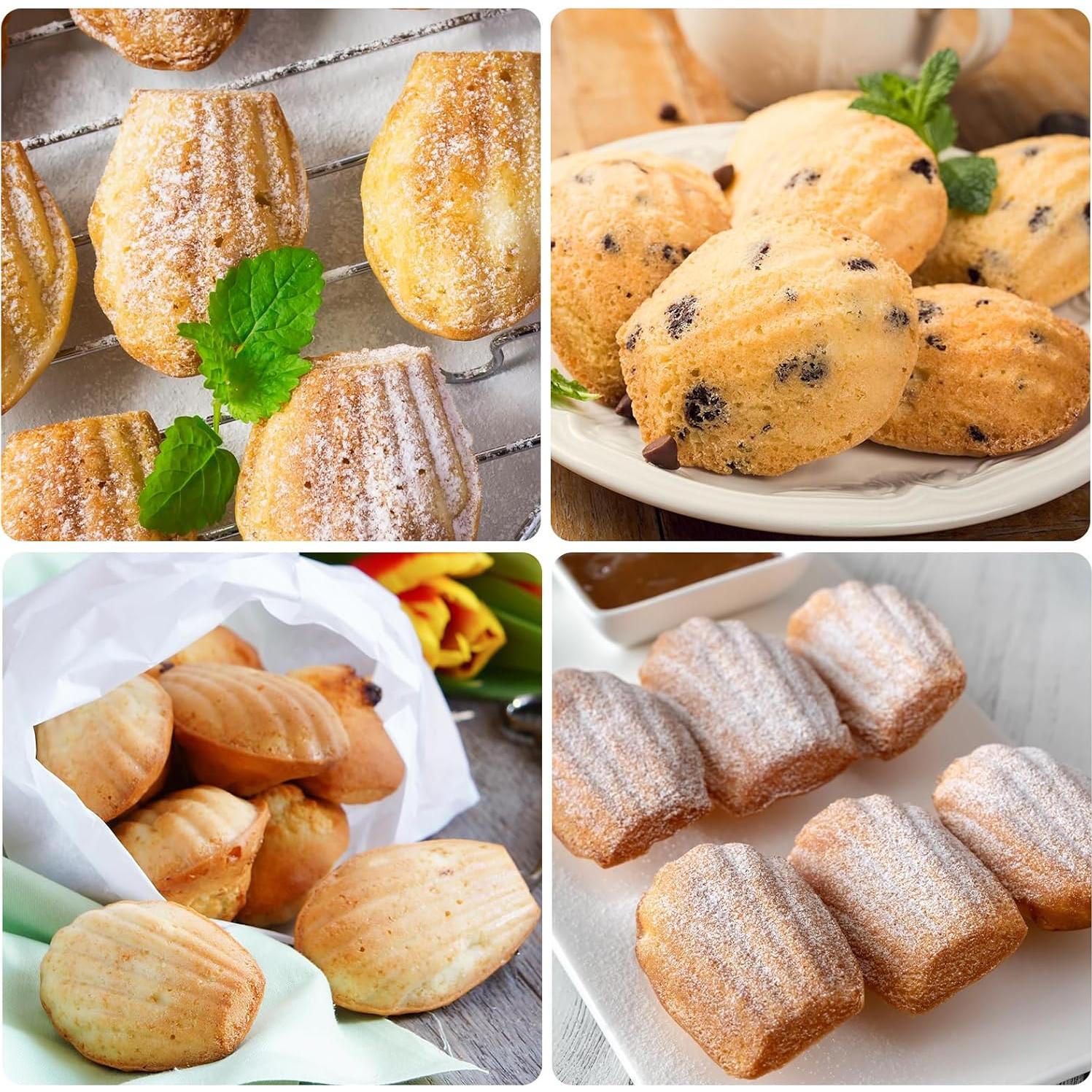 Molde de Silicona Antiadherente Fchil para Madeleine 30x19 cm