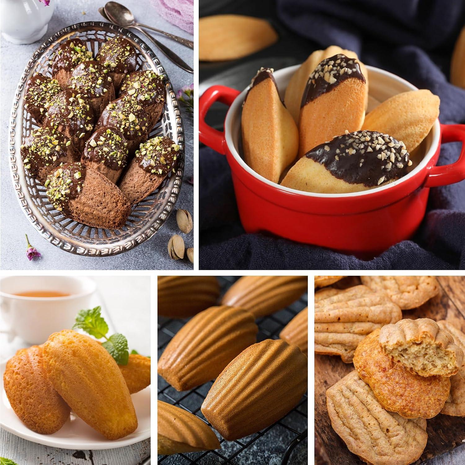 Molde de Silicona Antiadherente Fchil para Madeleine 30x19 cm