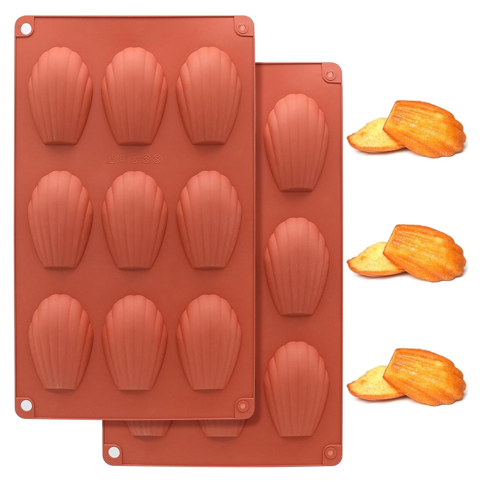 Molde de Silicona para Madeleine JJYHEHOT 2 Pcs 9 Cavidades