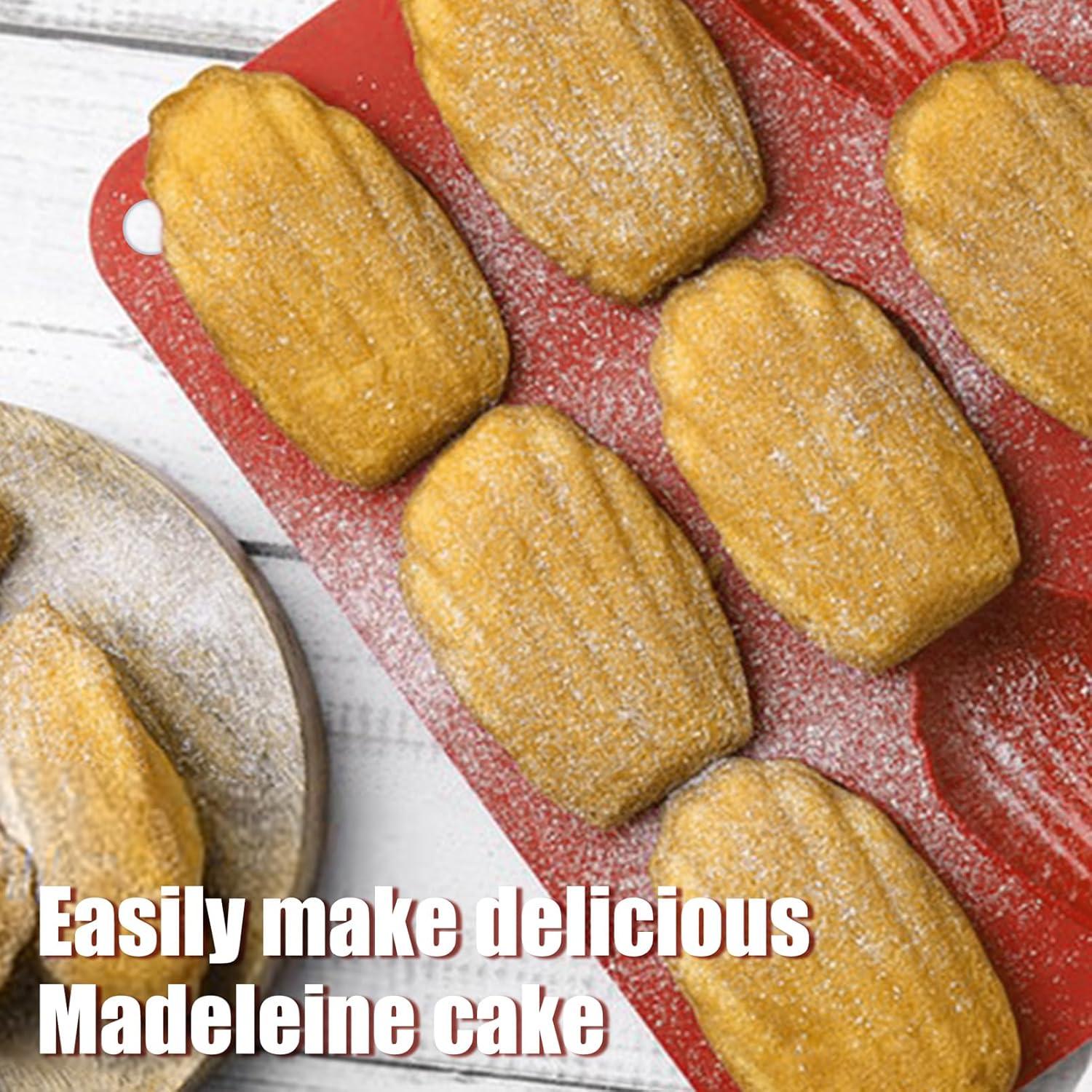 Molde de Silicona para Madeleine JJYHEHOT 2 Pcs 9 Cavidades