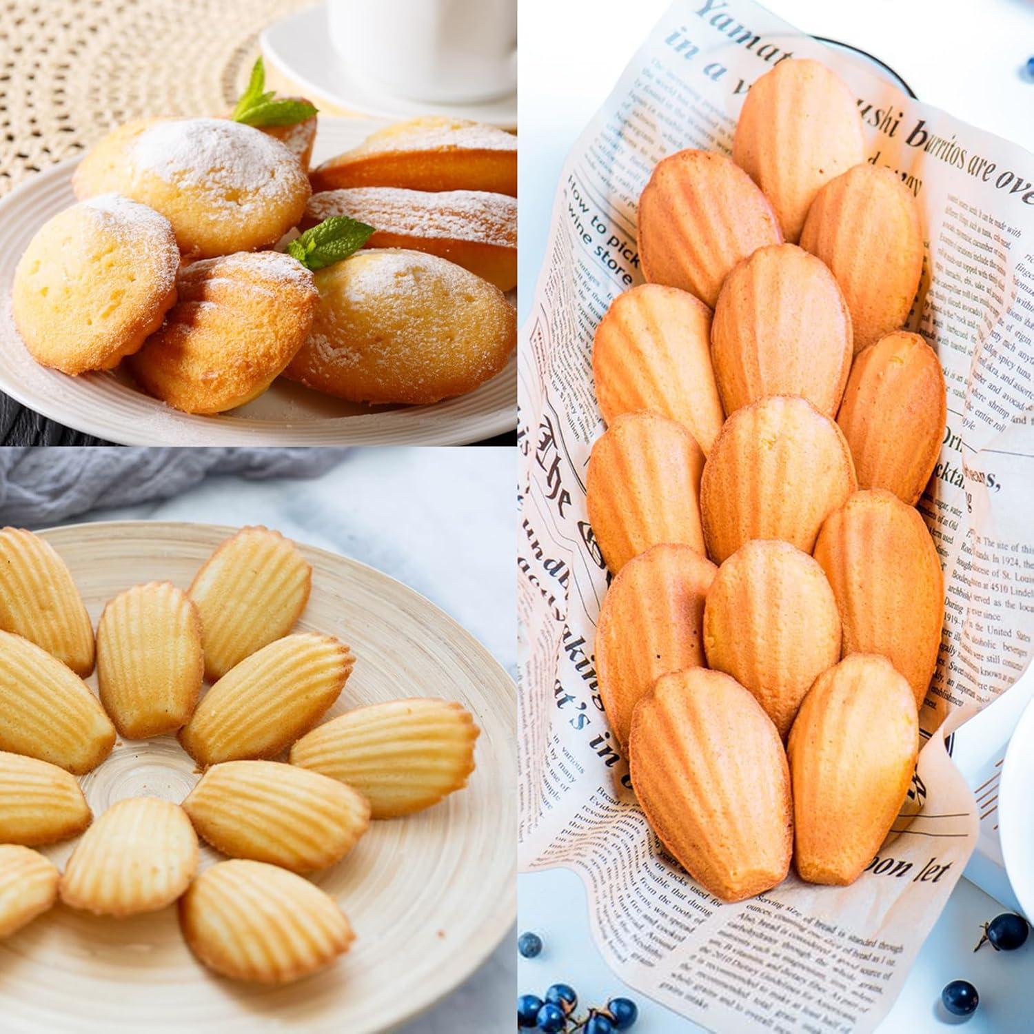 Molde de Silicona para Madeleine JJYHEHOT 2 Pcs 9 Cavidades