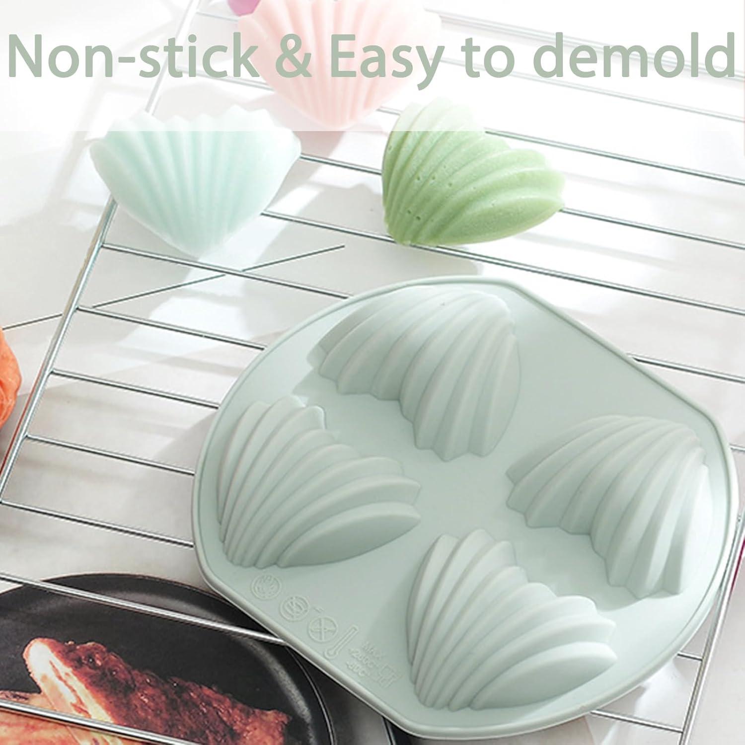 Set de 2 Moldes de Madeleine Corazón Fchil 8 Cavidades Silicona