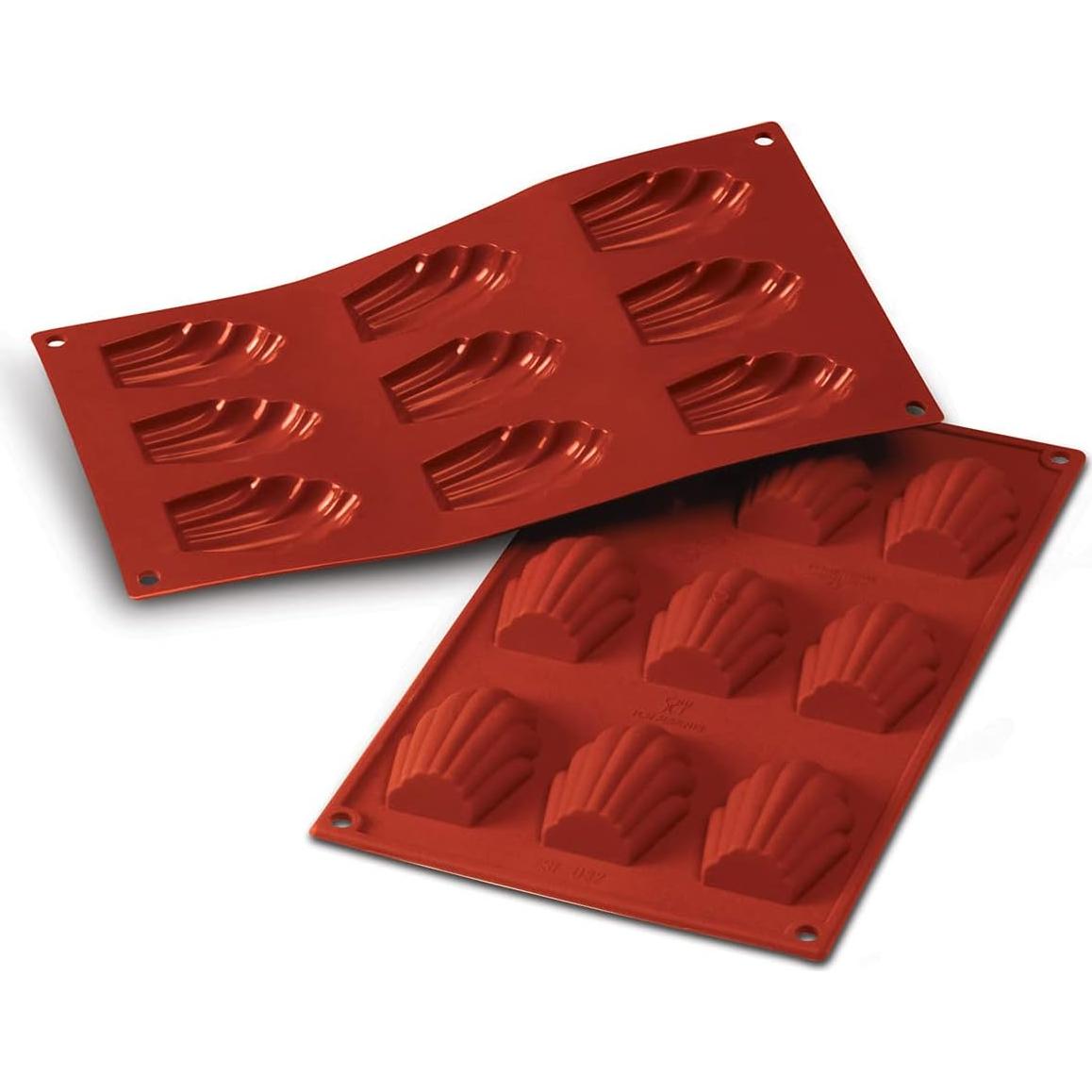 Molde de Silicona para Madeleines Silikomart 9 Cavidades 39.6x19.3cm