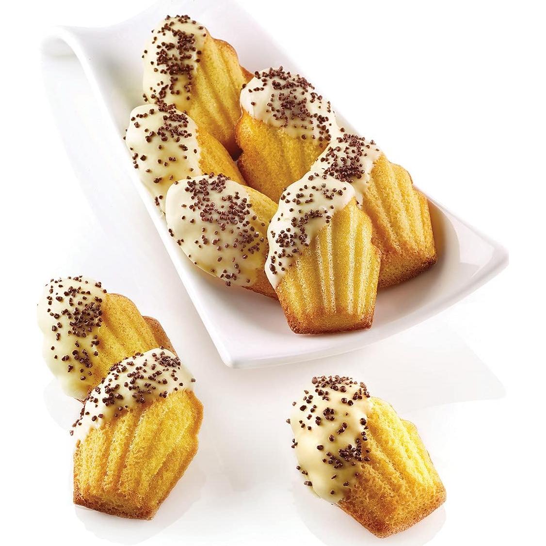 Molde de Silicona para Madeleines Silikomart 9 Cavidades 39.6x19.3cm