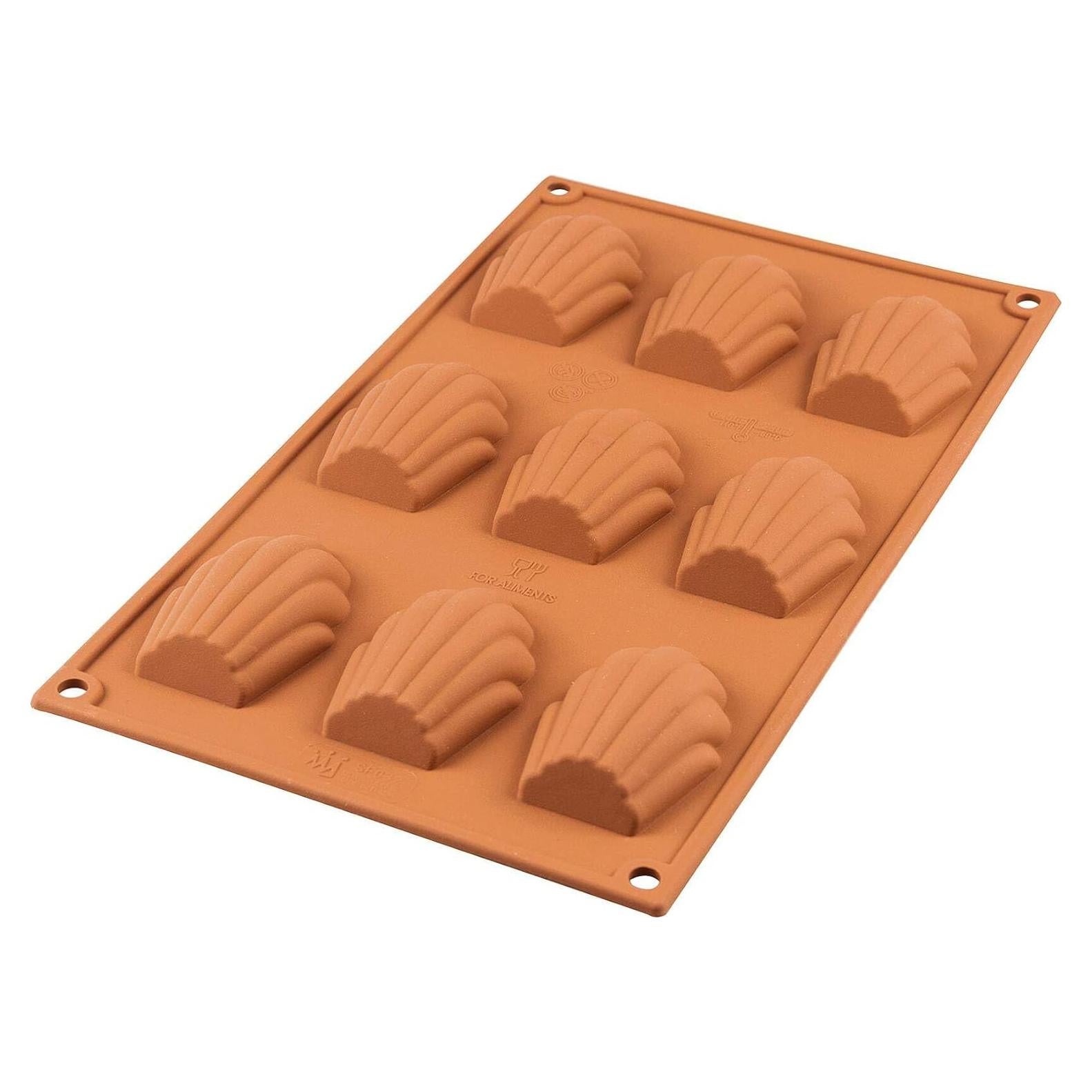 Molde para Pastel Madeleine Silikomart Terracota 9 Cavidades