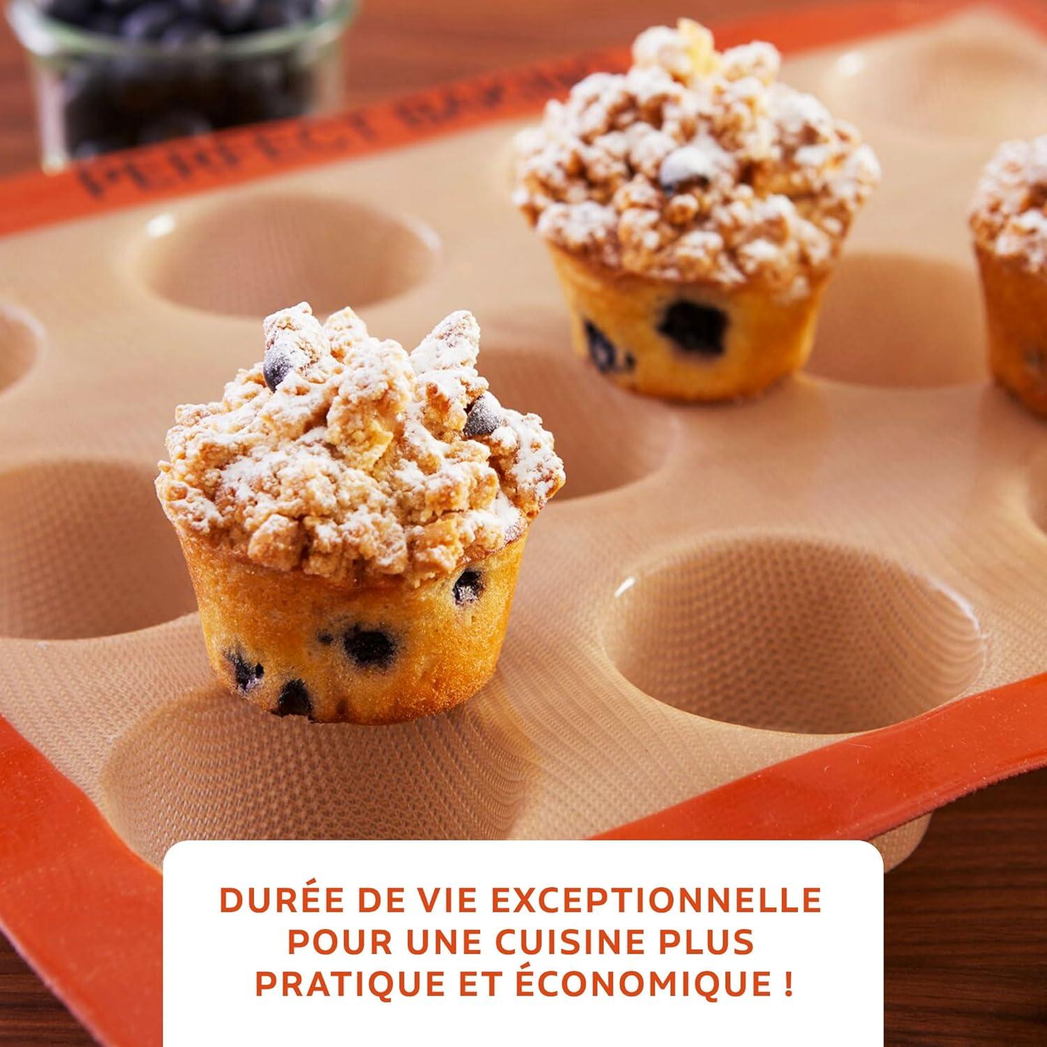 Molde de Silicona Silpat para 28 Mini Madeleines Naranja