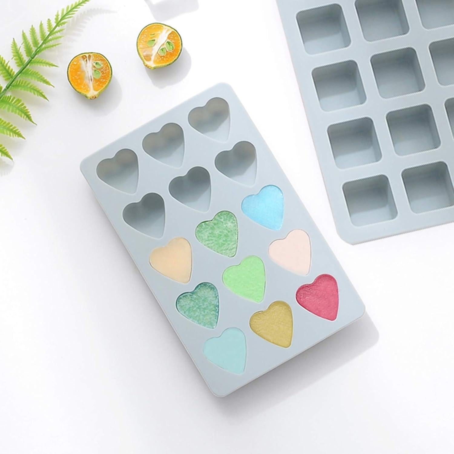 Juego de 3 Moldes de Silicona REKIDOOL para Caramelos y Chocolates