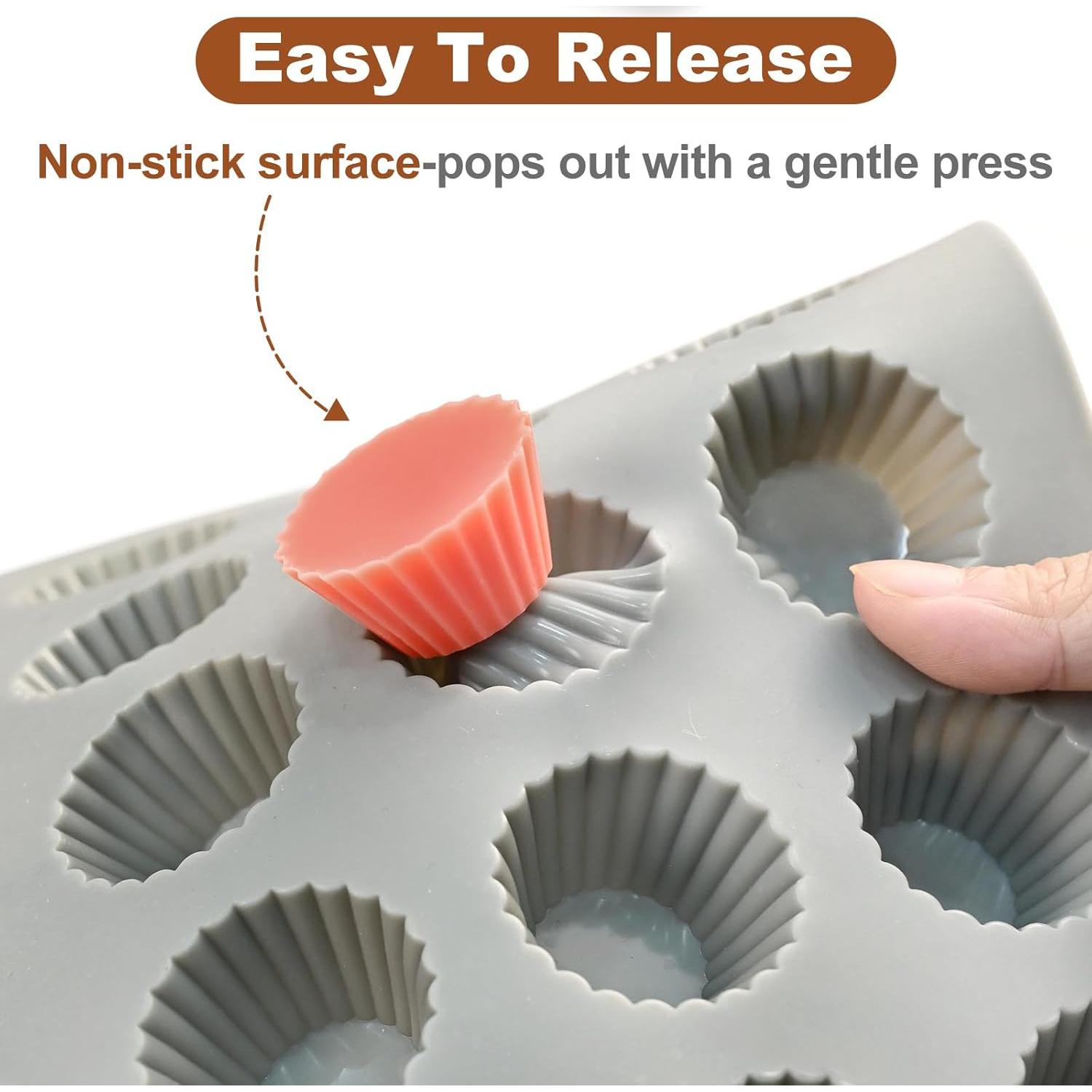 Molde de Silicona para Tazas de Mantequilla de Maní SIQINZONGWA 30 Cavidades