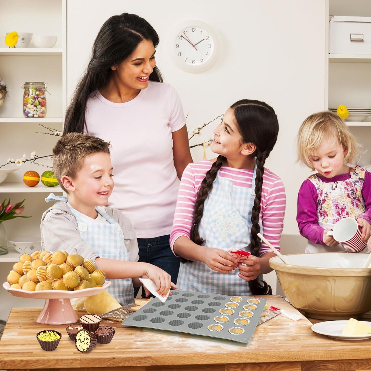 Molde de Silicona para Tazas de Mantequilla de Maní SIQINZONGWA 30 Cavidades