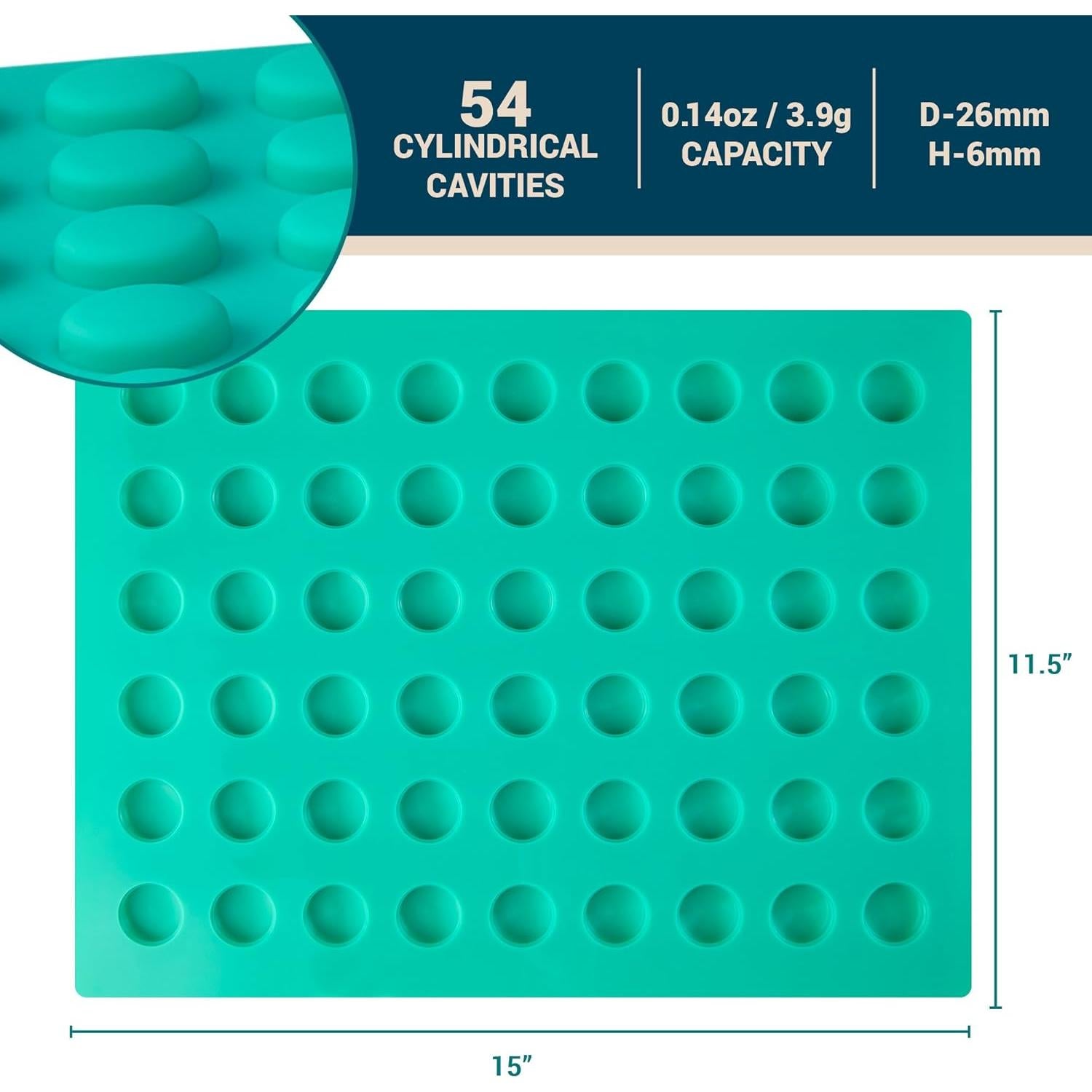 Molde de Silicona O'Creme para Caramelos Gummy 54 Cavidades
